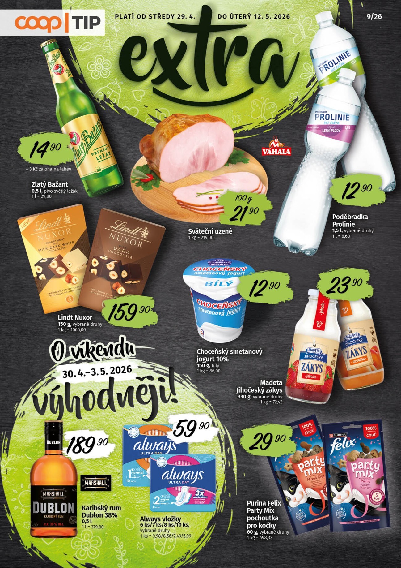 coop - Aktuální Coop - Tip extra leták platný od středy 29.04.2026 do úterý 12.05.2026