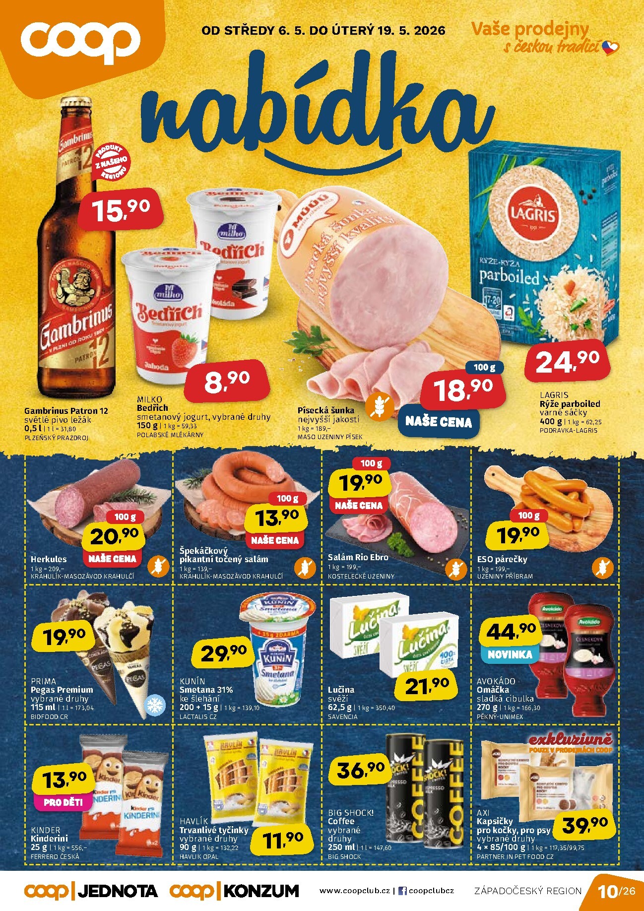 coop - Aktuální Coop - Západní Čechy leták platný od středy 06.05.2026 do úterý 19.05.2026