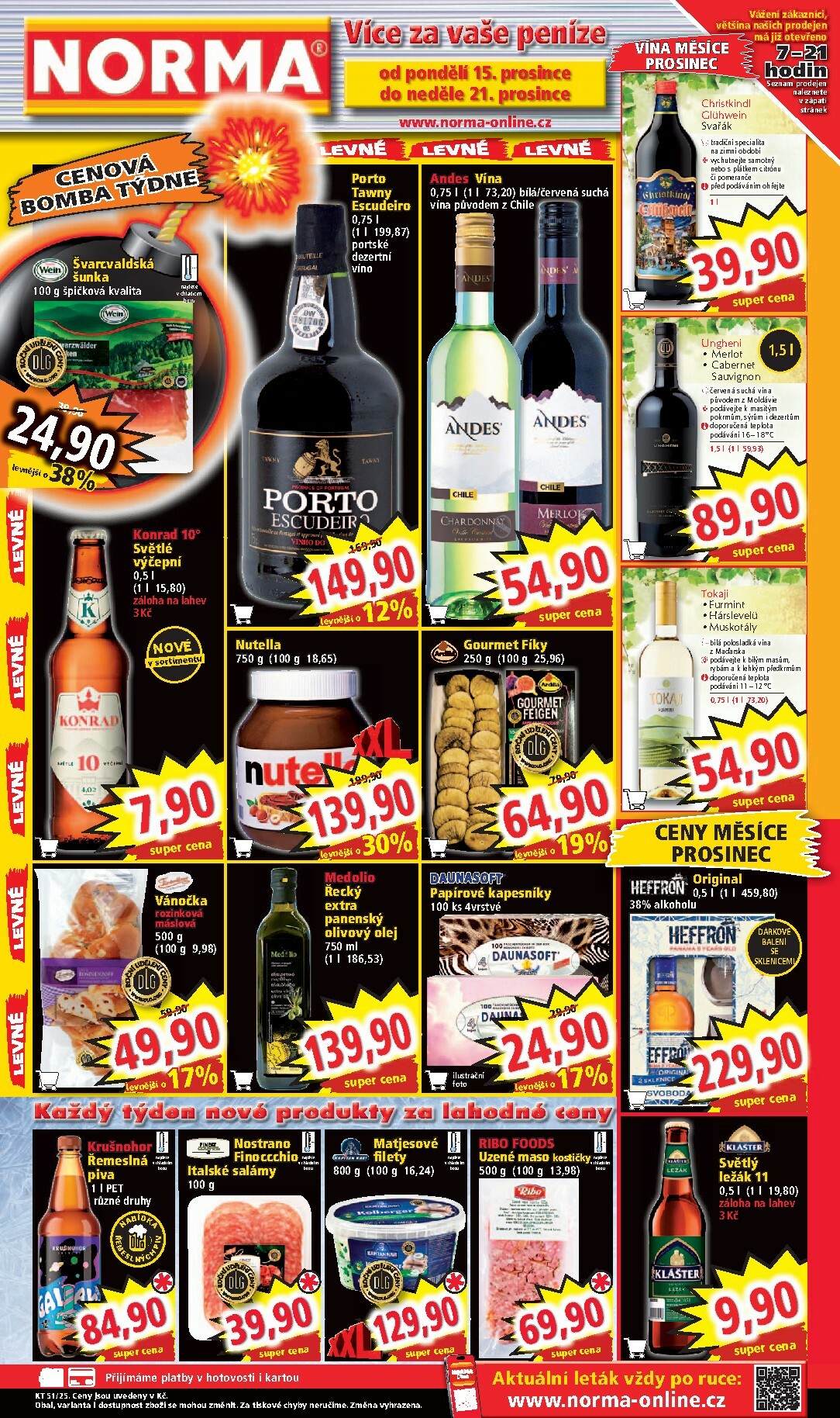 norma - Aktuální leták Norma od 15.12. do 21.12. - page: 1