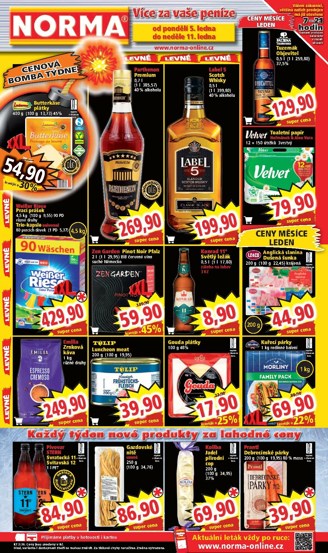 norma - Aktuální leták Norma od 05.01. do 11.01. - page: 1