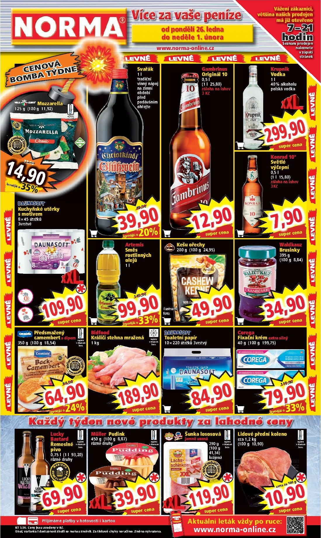 norma - Aktuální leták Norma od 26.01. do 01.02. - page: 1