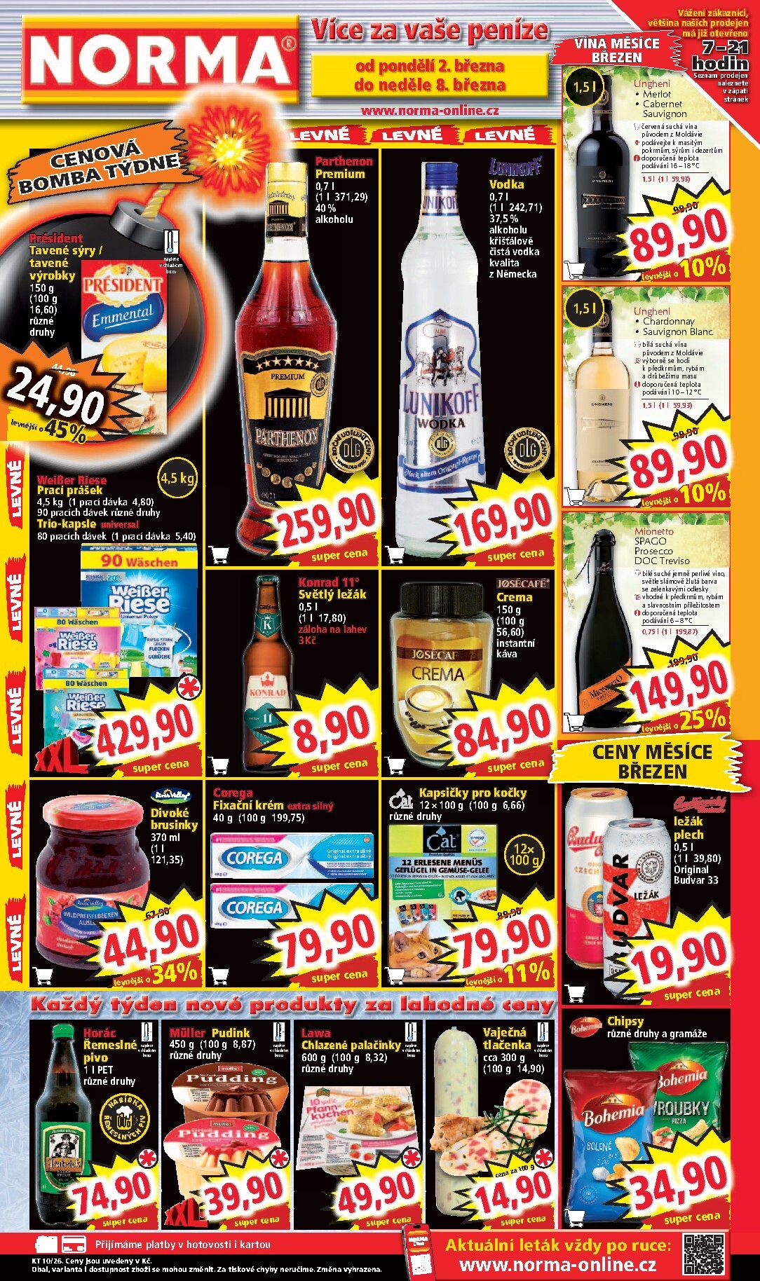 norma - Norma leták platný od pondělí 02.03.2026 do neděle 08.03.2026