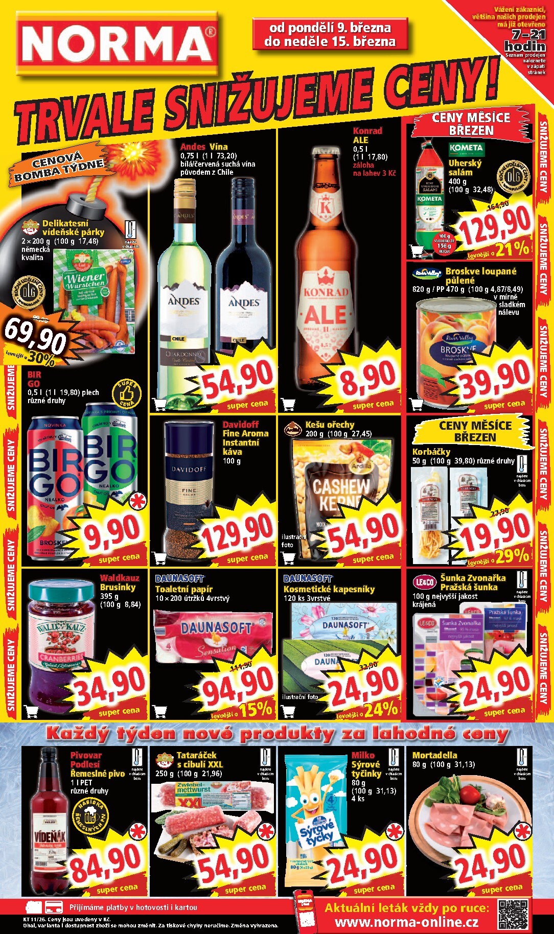 norma - Norma leták platný od pondělí 09.03.2026 do neděle 15.03.2026 - page: 1