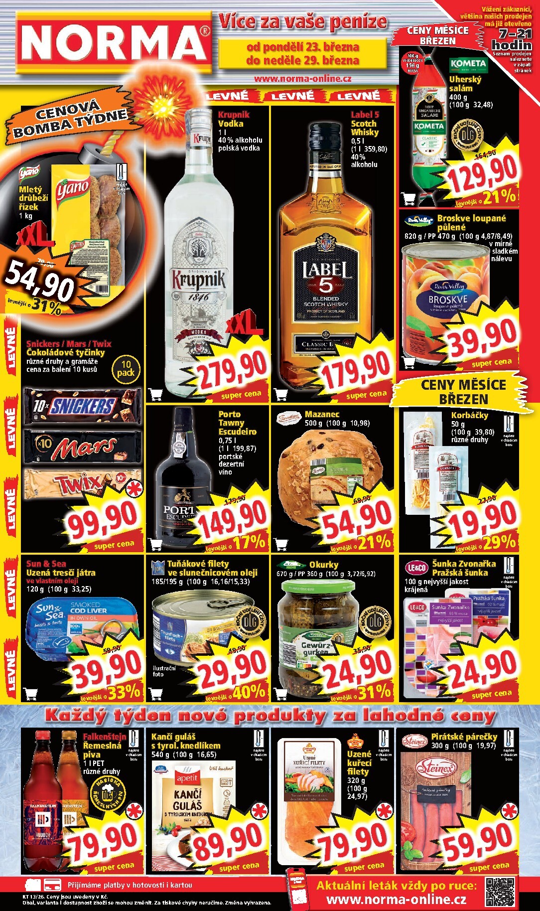 norma - Norma leták platný od pondělí 23.03.2026 do neděle 29.03.2026 - page: 1