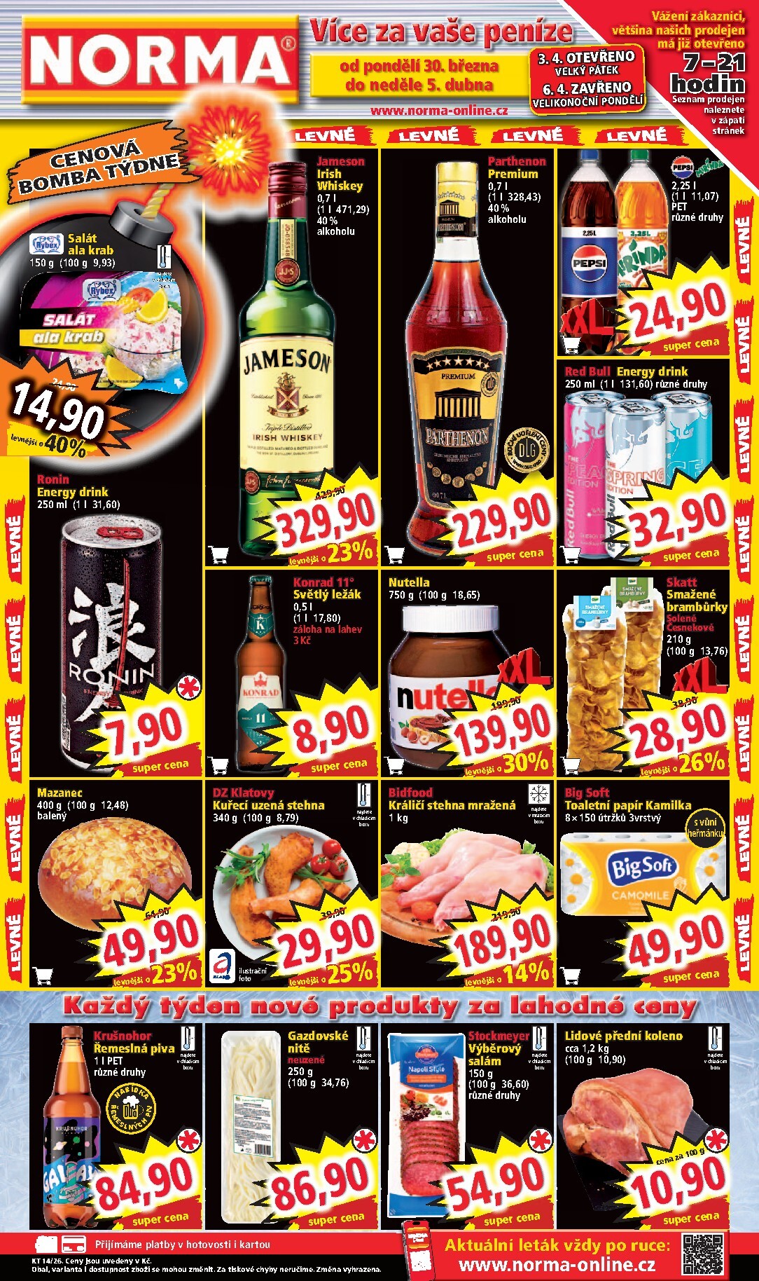 norma - Norma leták platný od pondělí 30.03.2026 do neděle 05.04.2026 - page: 1