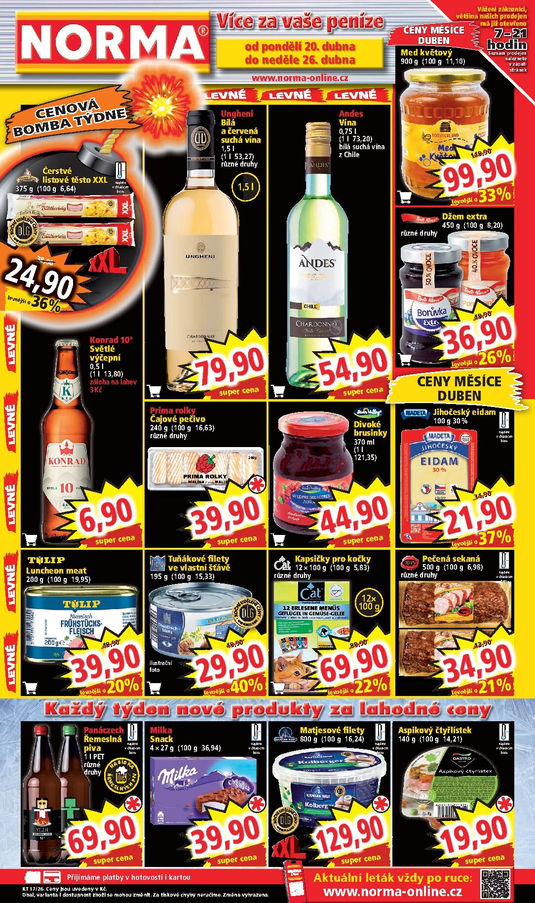 norma - Norma leták na příští týden od pondělí 20.04.2026 do neděle 26.04.2026
