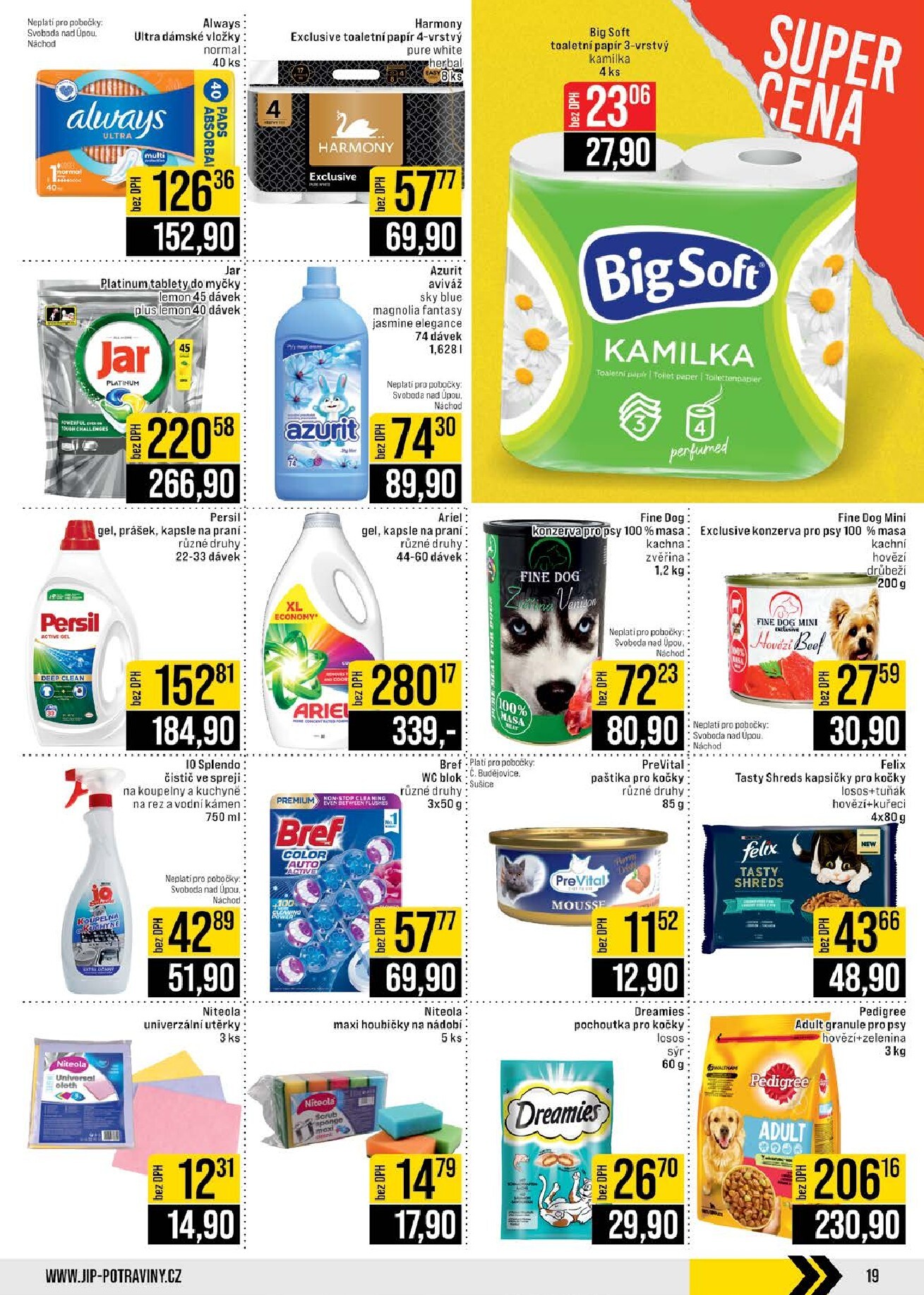 jip - Budoucí JIP - České Budějovice, Most, Svoboda nad Úpou, Náchod, Sušice leták platný od středy 10.06.2026 do úterý 16.06.2026 - page: 19