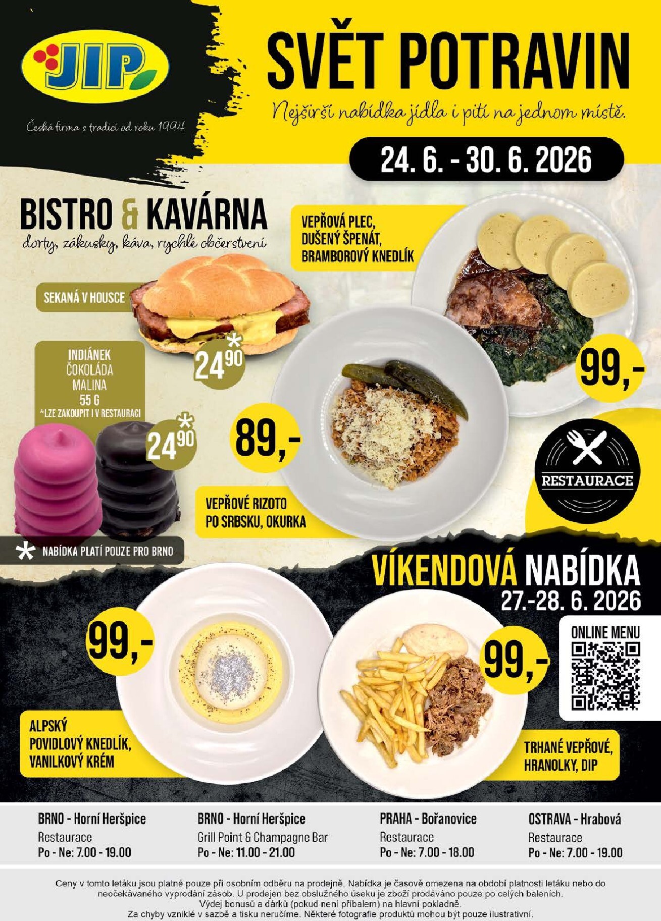 jip - Budoucí JIP - Akční leták Svět potravin leták platný od středy 24.06.2026 do úterý 30.06.2026 - page: 20