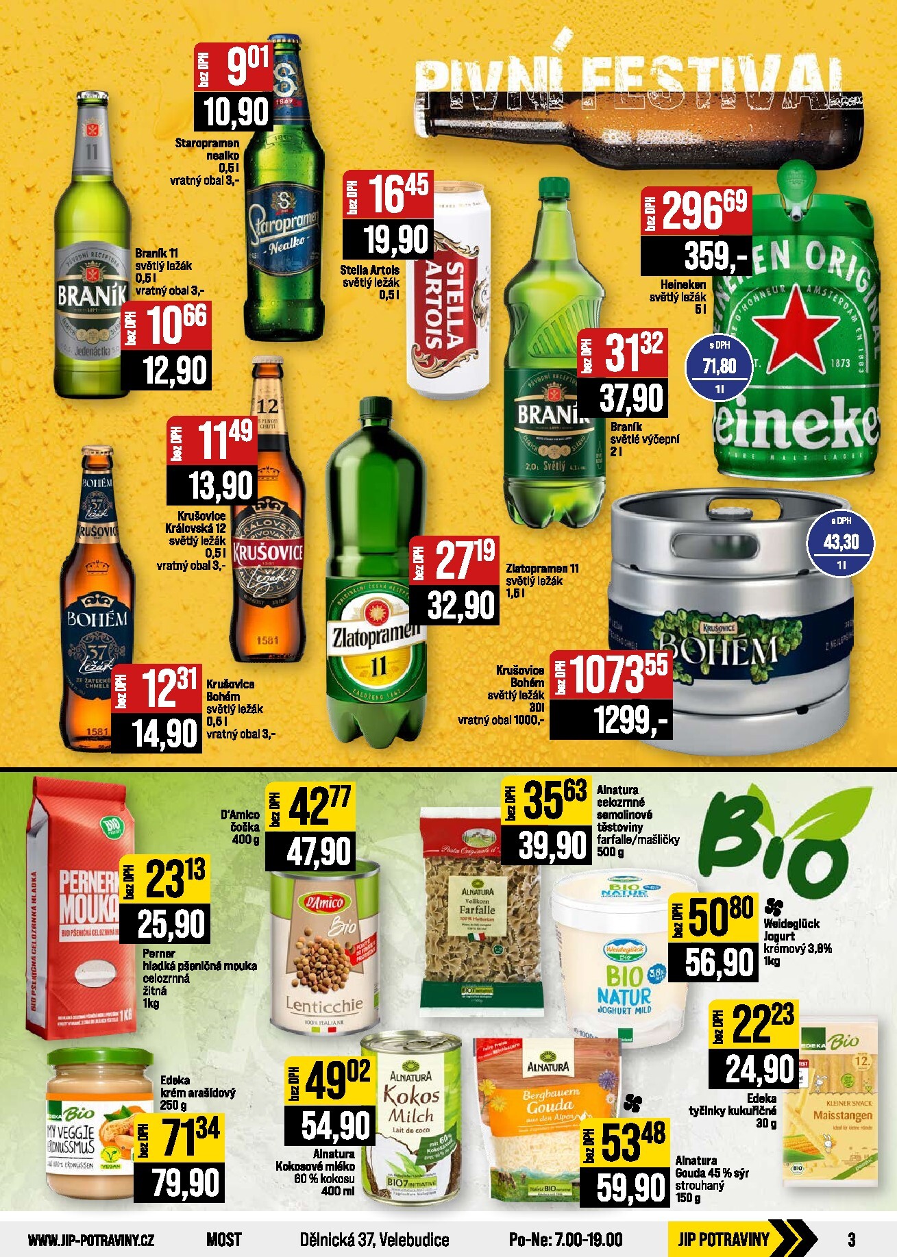 jip - Budoucí JIP - Svět potravin - Brno, Ostrava - Hrabová, Praha - Bořanovice, Jilemnice, Karlovy Vary, Olomouc, Pardubice, Zlín, Polička leták platný od středy 29.07.2026 do úterý 04.08.2026 - page: 3