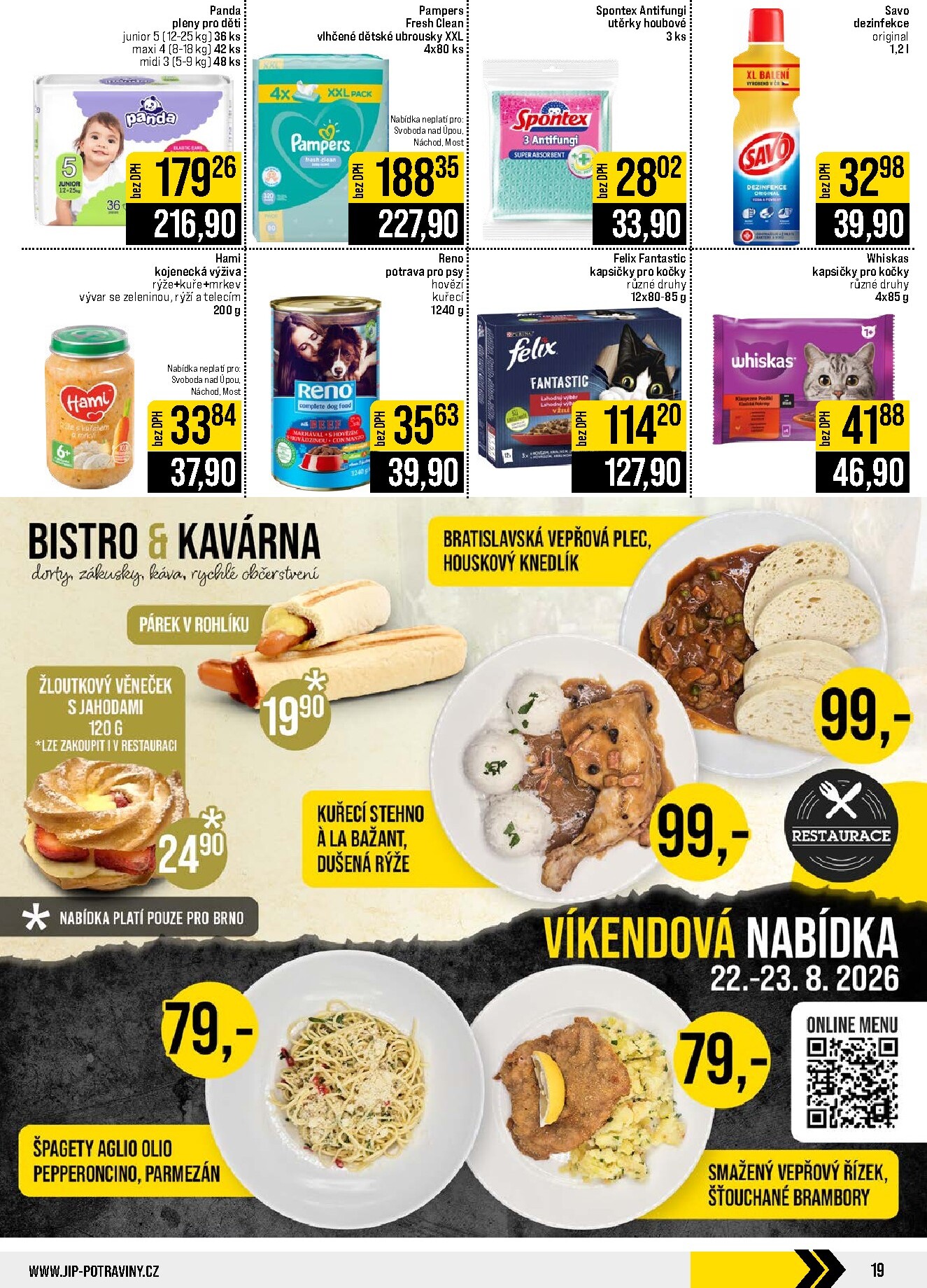 jip - Budoucí JIP - České Budějovice, Most, Svoboda nad Úpou, Náchod, Sušice leták platný od středy 19.08.2026 do úterý 25.08.2026 - page: 19
