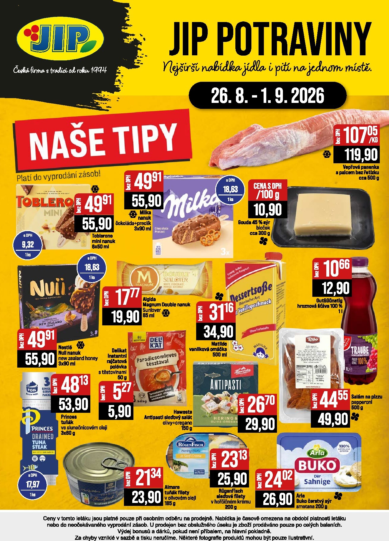 jip - Budoucí JIP - České Budějovice, Most, Svoboda nad Úpou, Náchod, Sušice leták platný od středy 26.08.2026 do úterý 01.09.2026 - page: 24