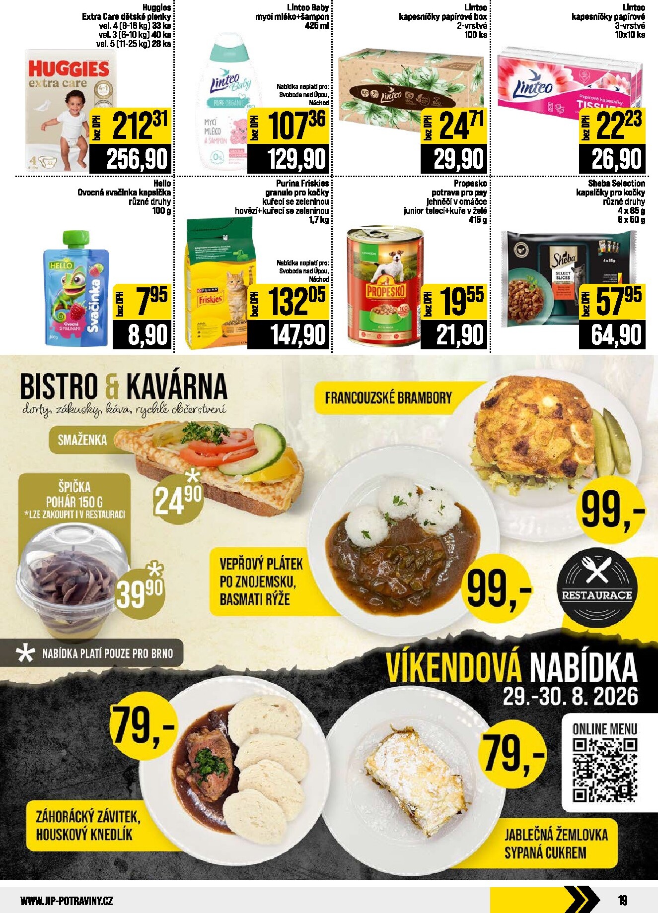 jip - Budoucí JIP - České Budějovice, Most, Svoboda nad Úpou, Náchod, Sušice leták platný od středy 26.08.2026 do úterý 01.09.2026 - page: 19