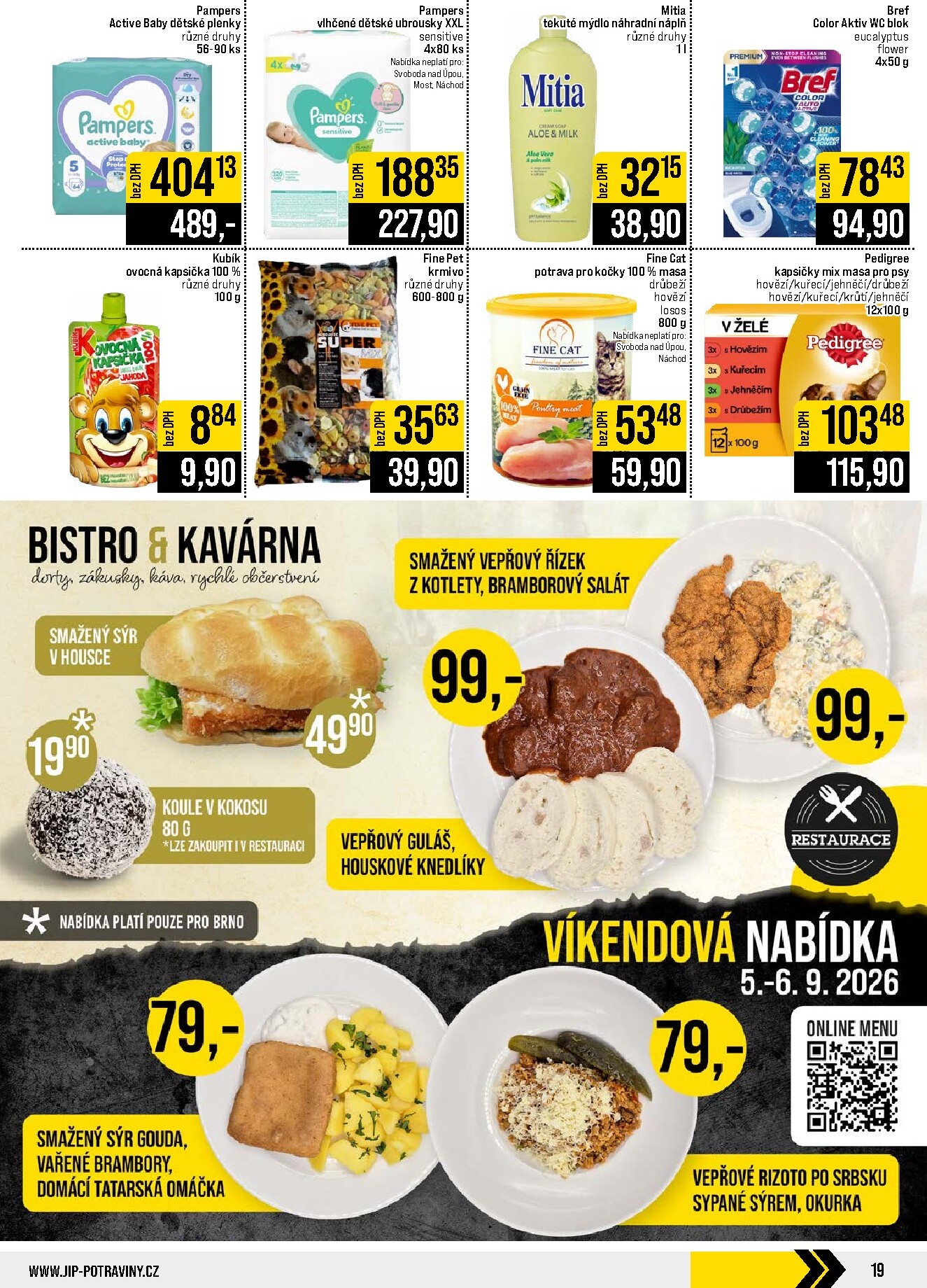 jip - Budoucí JIP - České Budějovice, Most, Svoboda nad Úpou, Náchod, Sušice leták platný od středy 02.09.2026 do úterý 08.09.2026 - page: 19