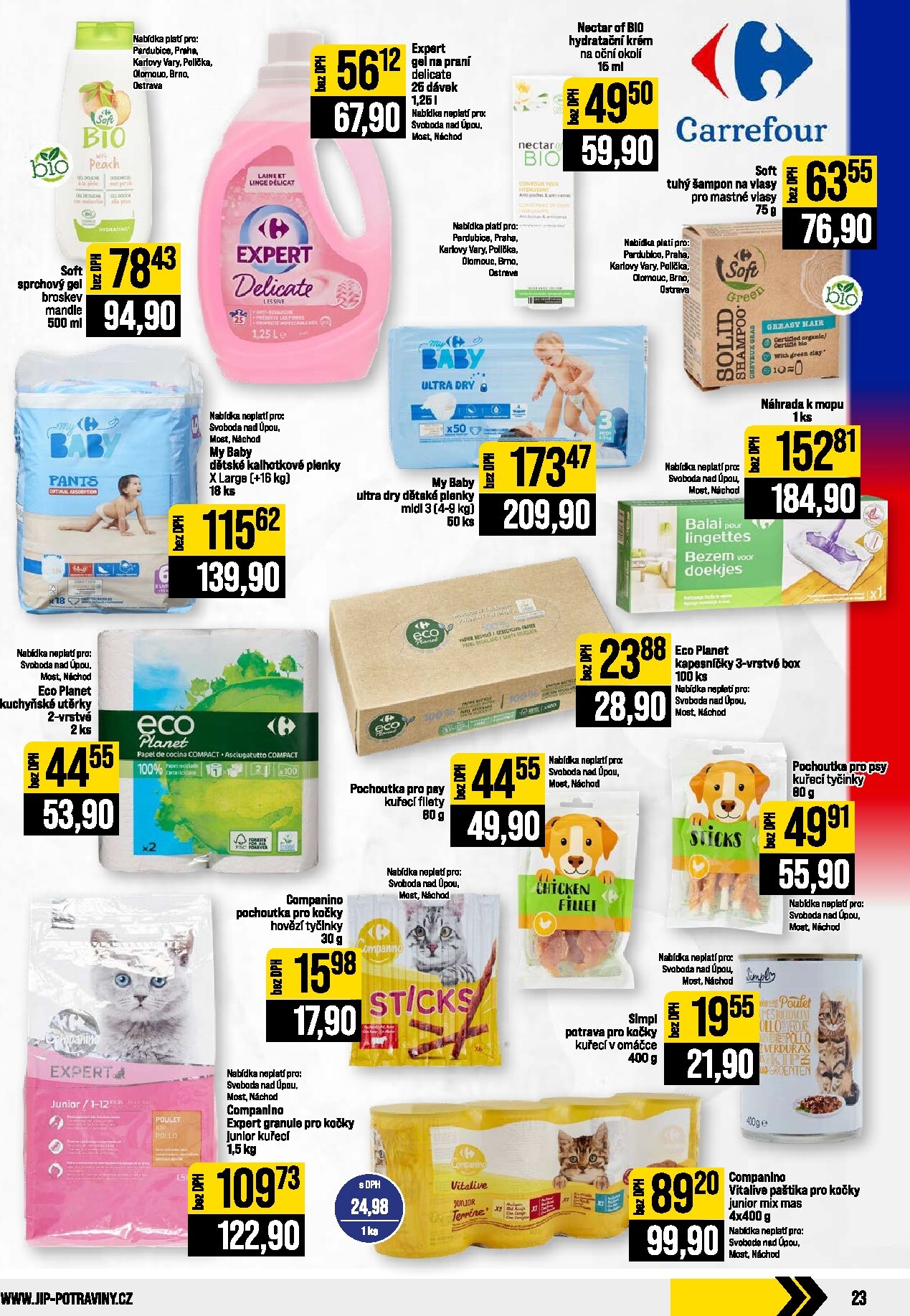 jip - Budoucí JIP - České Budějovice, Most, Svoboda nad Úpou, Náchod, Sušice leták platný od středy 09.09.2026 do úterý 15.09.2026 - page: 23