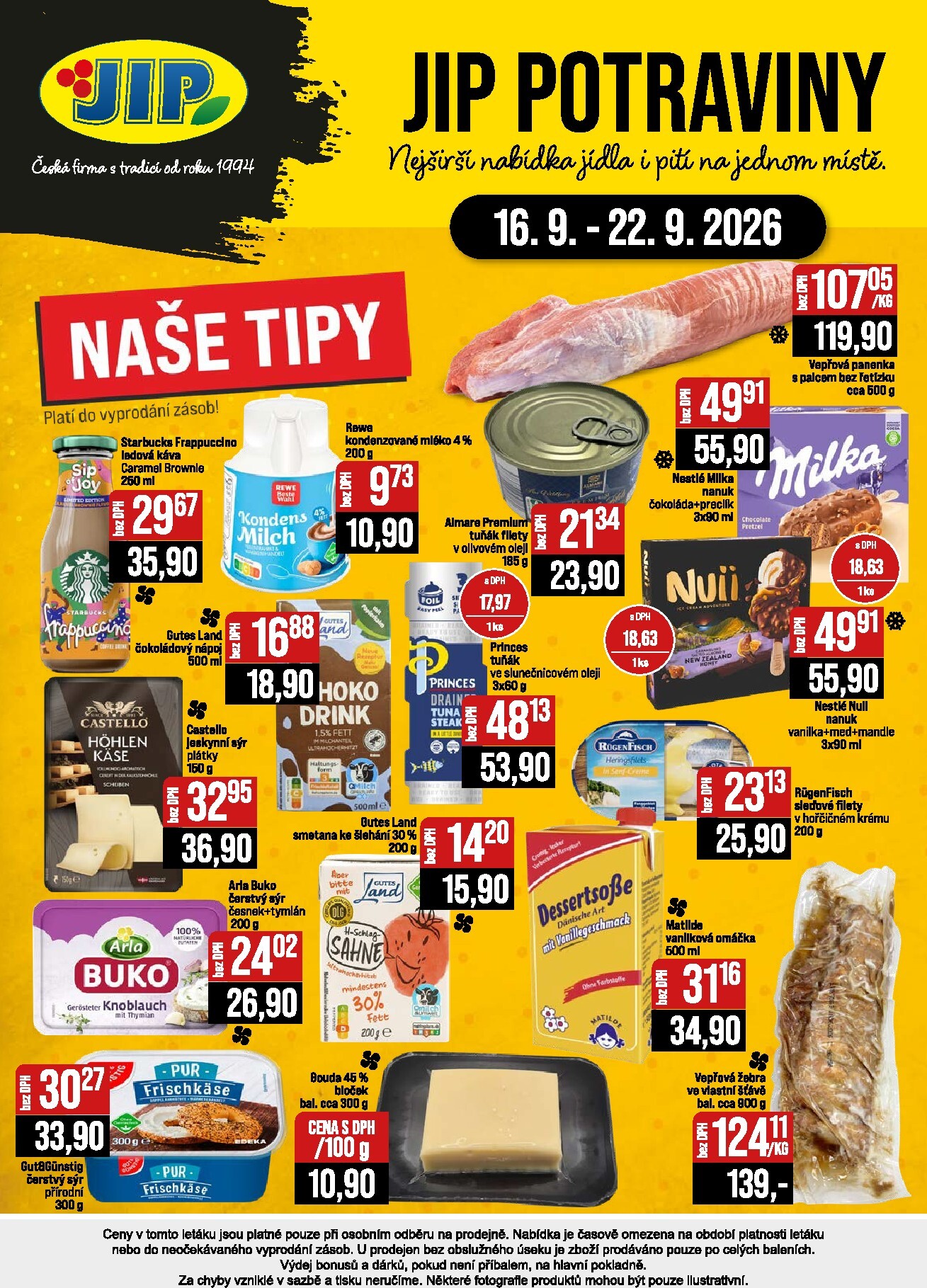 jip - Budoucí JIP - České Budějovice, Most, Svoboda nad Úpou, Náchod, Sušice leták platný od středy 16.09.2026 do úterý 22.09.2026 - page: 24