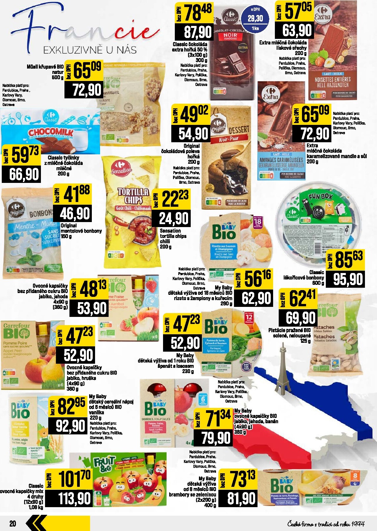 jip - Budoucí JIP - Svět potravin - Brno, Ostrava - Hrabová, Praha - Bořanovice, Jilemnice, Karlovy Vary, Olomouc, Pardubice, Zlín, Polička leták platný od středy 16.09.2026 do úterý 22.09.2026 - page: 20