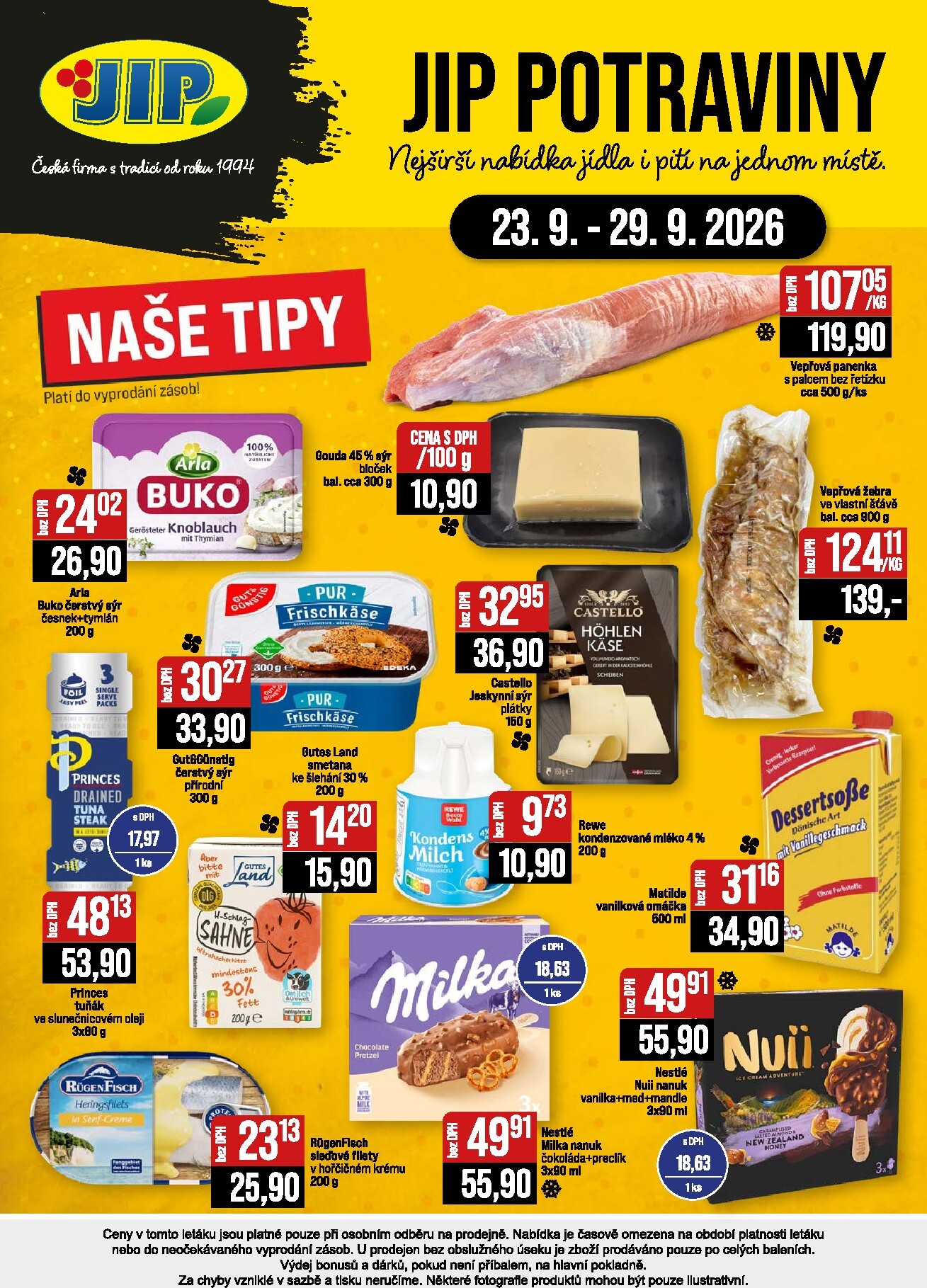 jip - JIP - České Budějovice, Most, Svoboda nad Úpou, Náchod, Sušice leták na příští týden od středy 23.09.2026 do úterý 29.09.2026 - page: 24