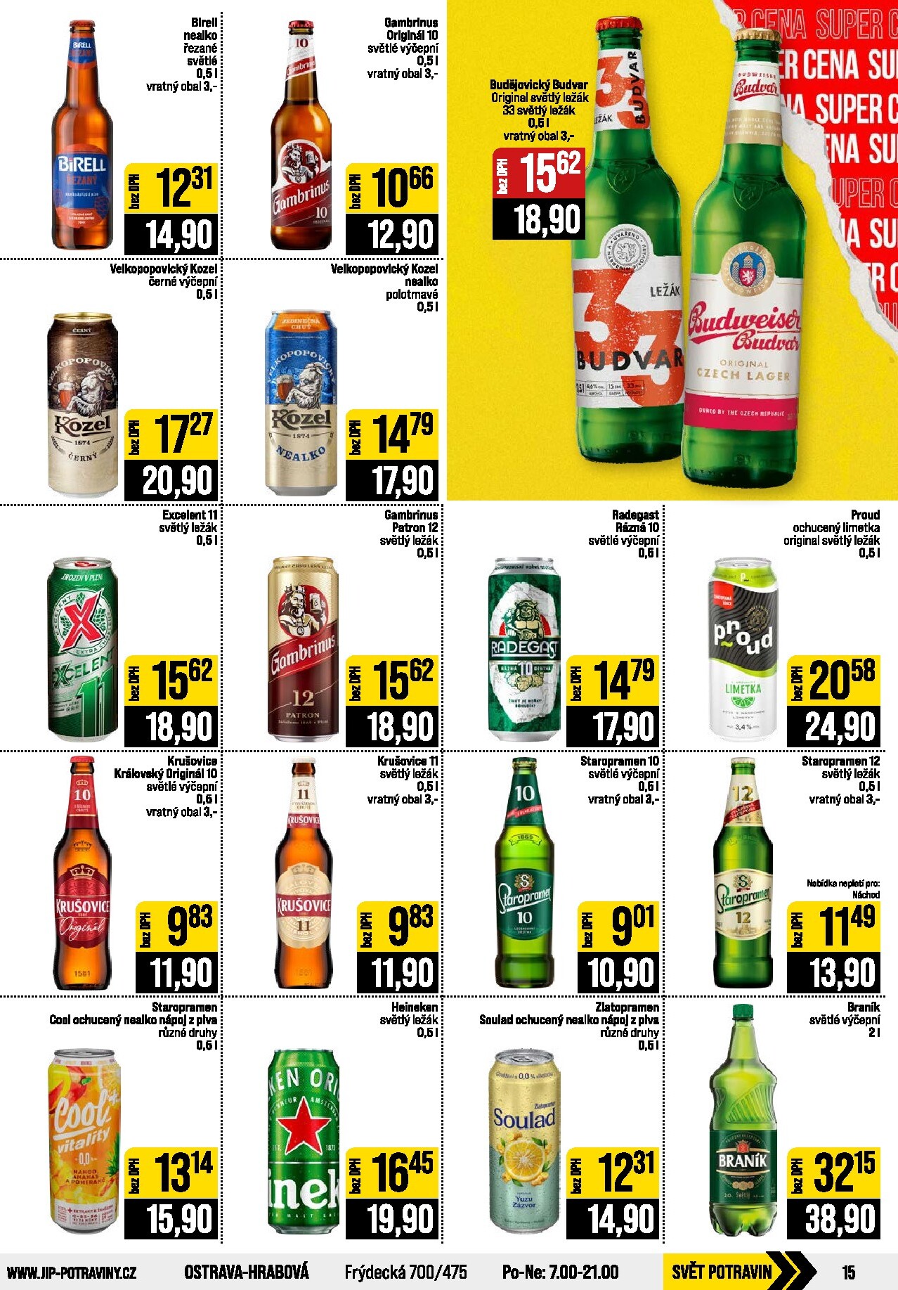 jip - JIP - České Budějovice, Most, Svoboda nad Úpou, Náchod, Sušice leták na příští týden od středy 23.09.2026 do úterý 29.09.2026 - page: 15