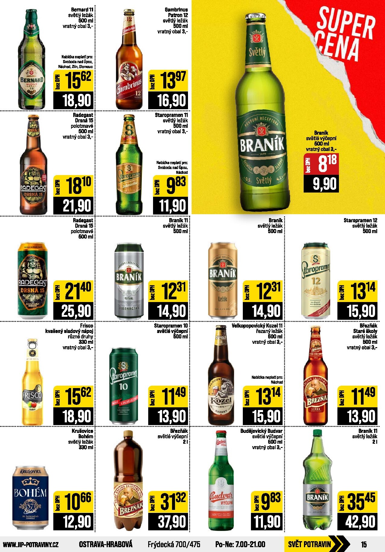 jip - JIP - České Budějovice, Most, Svoboda nad Úpou, Náchod, Sušice leták na příští týden od středy 30.09.2026 do úterý 06.10.2026 - page: 15