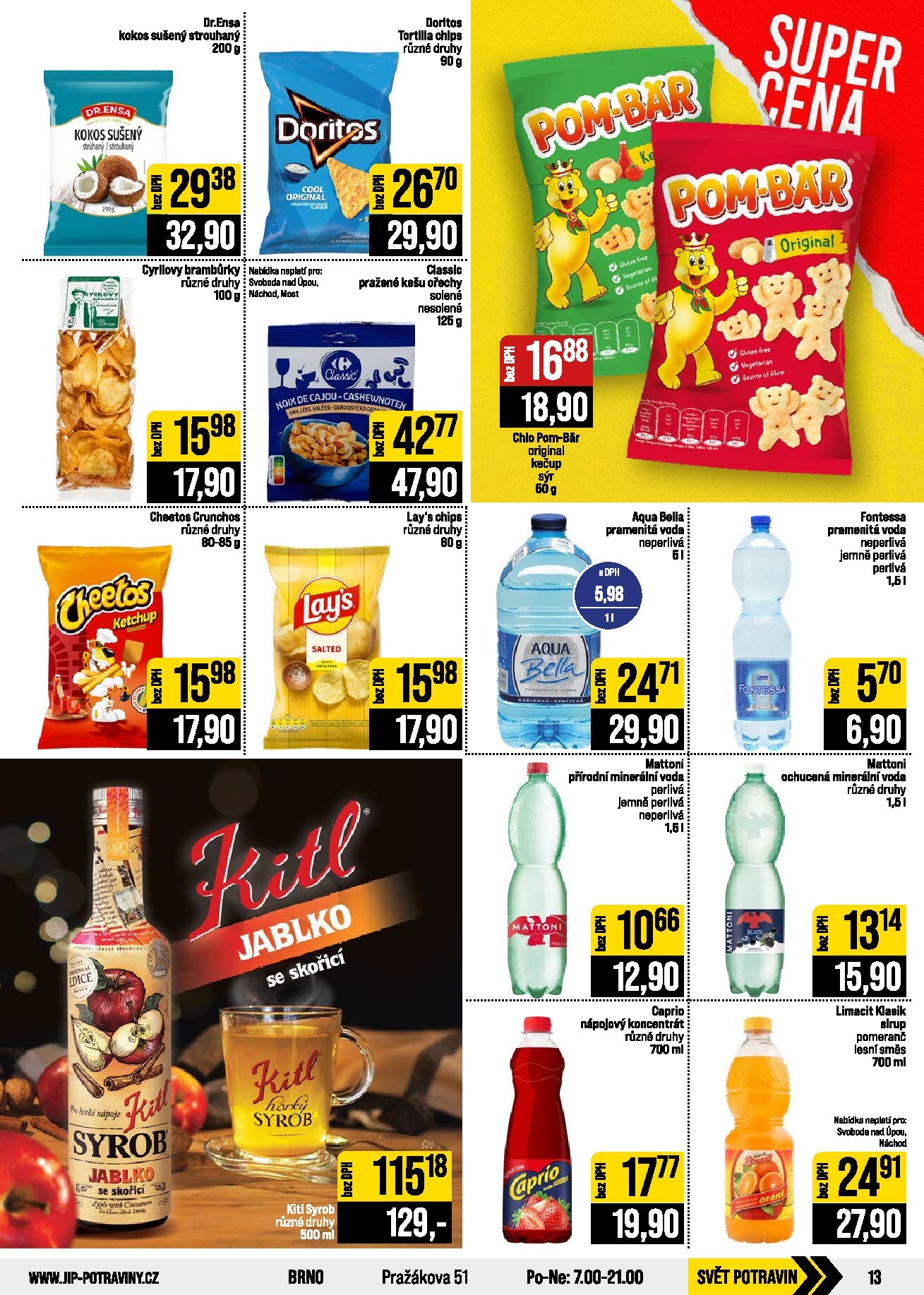 jip - JIP - České Budějovice, Most, Svoboda nad Úpou, Náchod, Sušice leták na příští týden od středy 30.09.2026 do úterý 06.10.2026 - page: 13