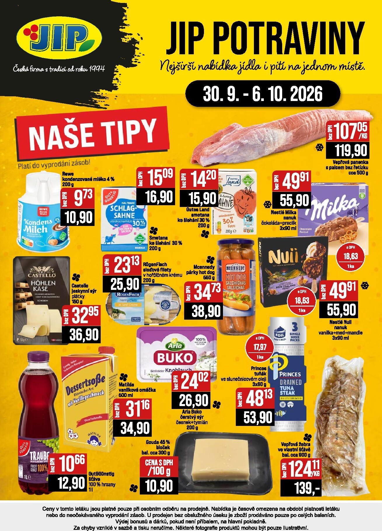 jip - JIP - České Budějovice, Most, Svoboda nad Úpou, Náchod, Sušice leták na příští týden od středy 30.09.2026 do úterý 06.10.2026 - page: 24