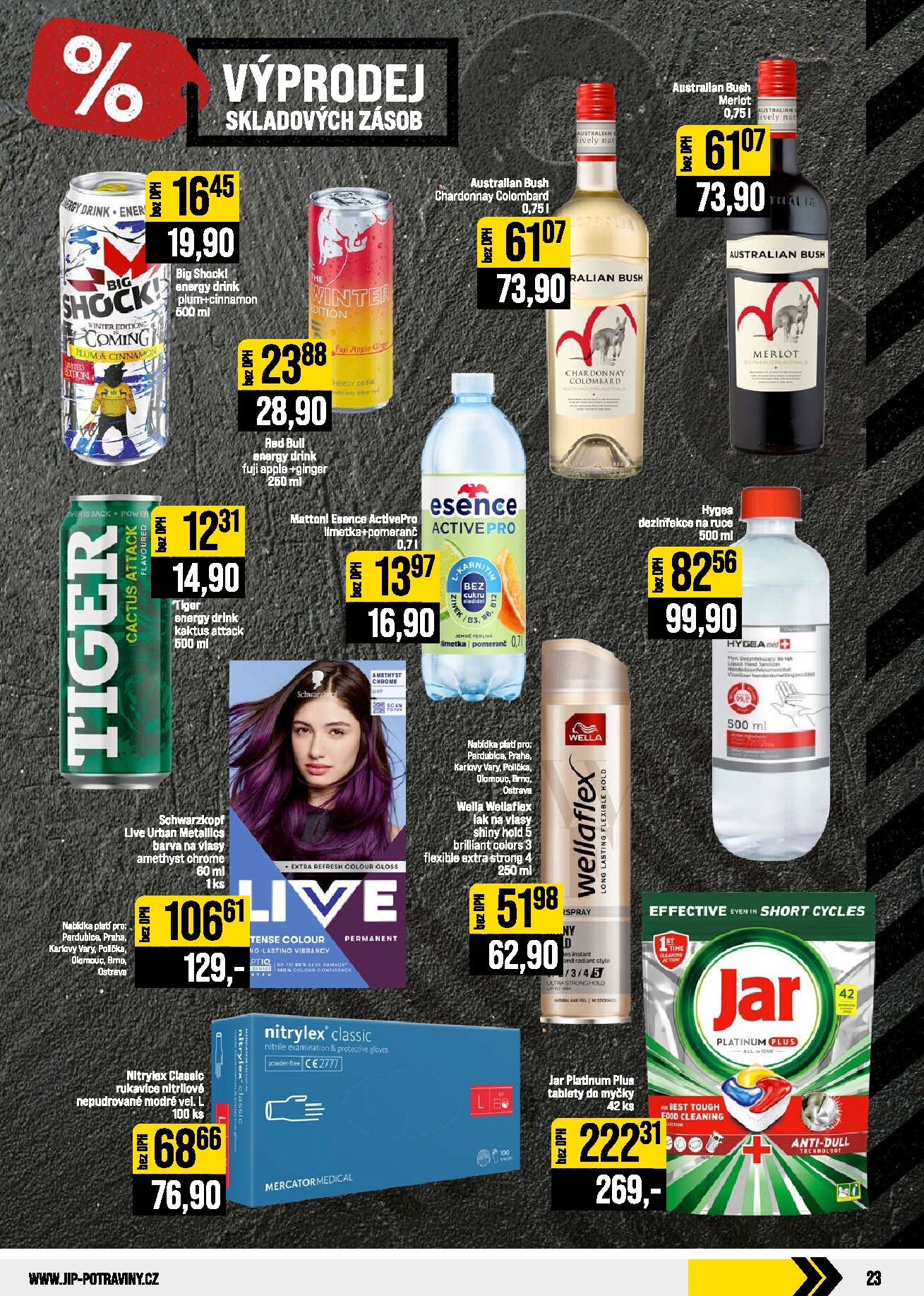 jip - JIP - Svět potravin - Brno, Ostrava - Hrabová, Praha - Bořanovice, Jilemnice, Karlovy Vary, Olomouc, Pardubice, Zlín, Polička leták na příští týden od středy 30.09.2026 do úterý 06.10.2026 - page: 23