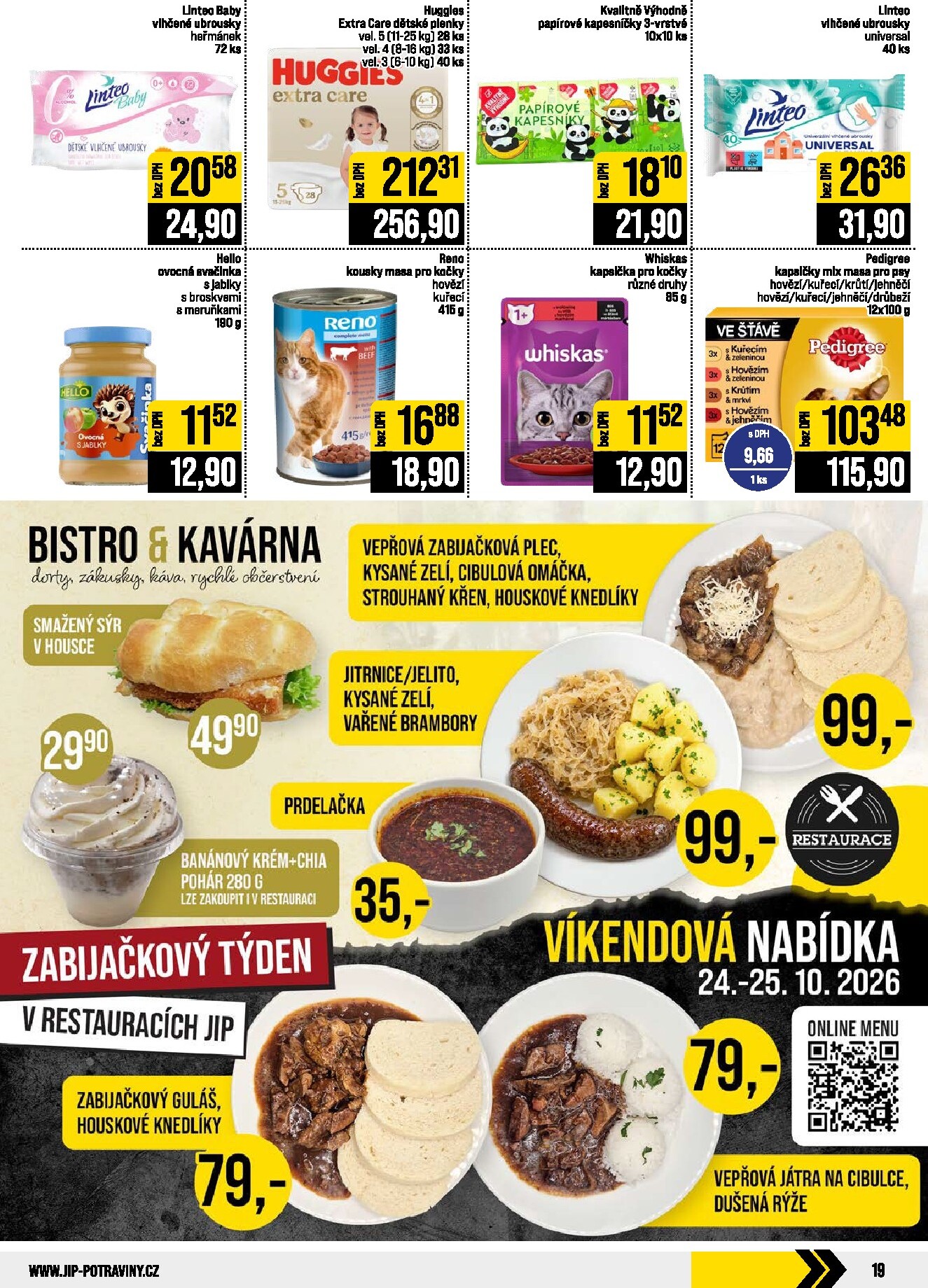 jip - JIP - České Budějovice, Most, Svoboda nad Úpou, Náchod, Sušice leták na příští týden od středy 21.10.2026 do úterý 27.10.2026 - page: 19