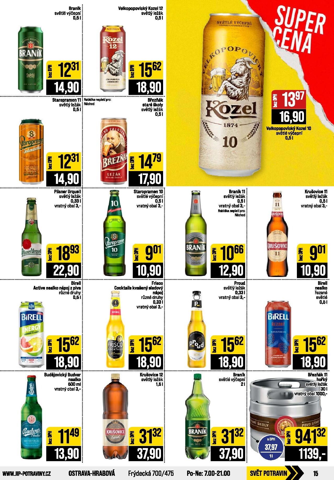 jip - JIP - České Budějovice, Most, Svoboda nad Úpou, Náchod, Sušice leták na příští týden od středy 21.10.2026 do úterý 27.10.2026 - page: 15