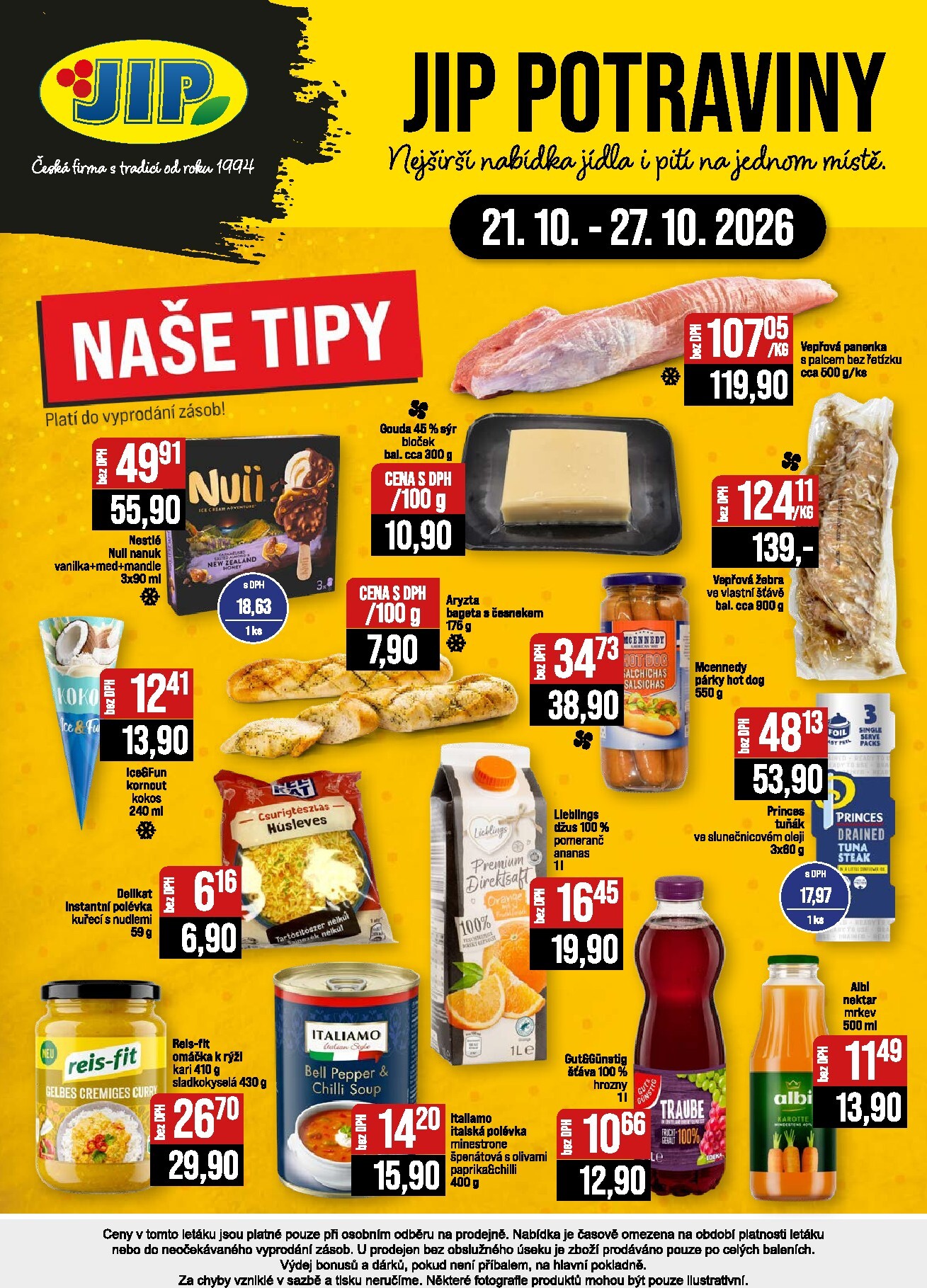 jip - JIP - České Budějovice, Most, Svoboda nad Úpou, Náchod, Sušice leták na příští týden od středy 21.10.2026 do úterý 27.10.2026 - page: 20