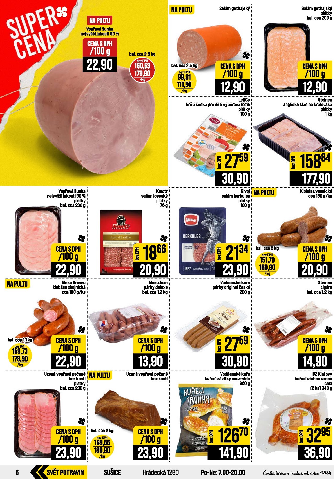 jip - JIP - Svět potravin - Brno, Ostrava - Hrabová, Praha - Bořanovice, Jilemnice, Karlovy Vary, Olomouc, Pardubice, Zlín, Polička leták na příští týden od středy 21.10.2026 do úterý 27.10.2026 - page: 6