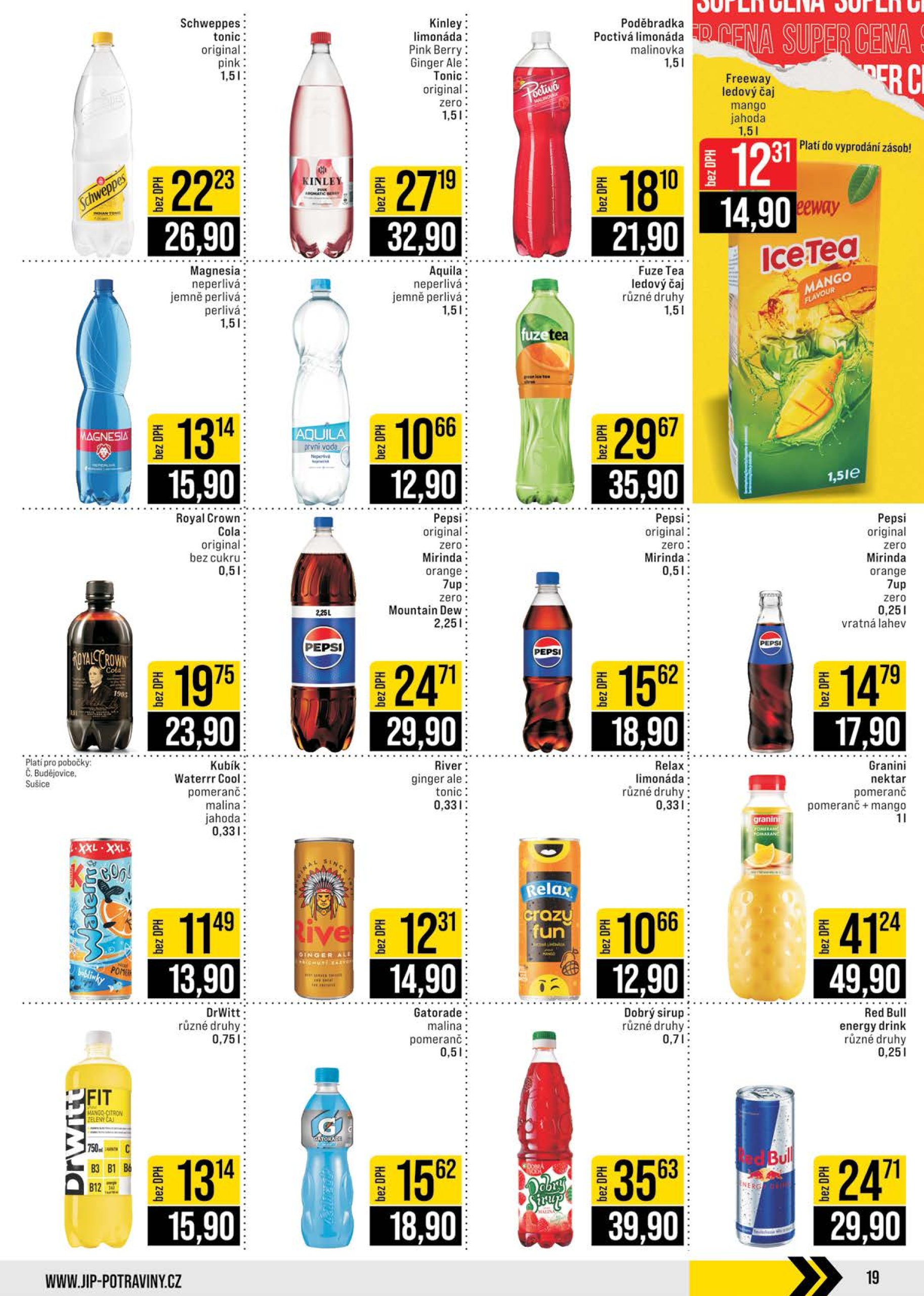 jip - Leták JIP - České Budějovice, Most, Svoboda nad Úpou, Náchod, Sušice od 23.04. do 29.04. - page: 19