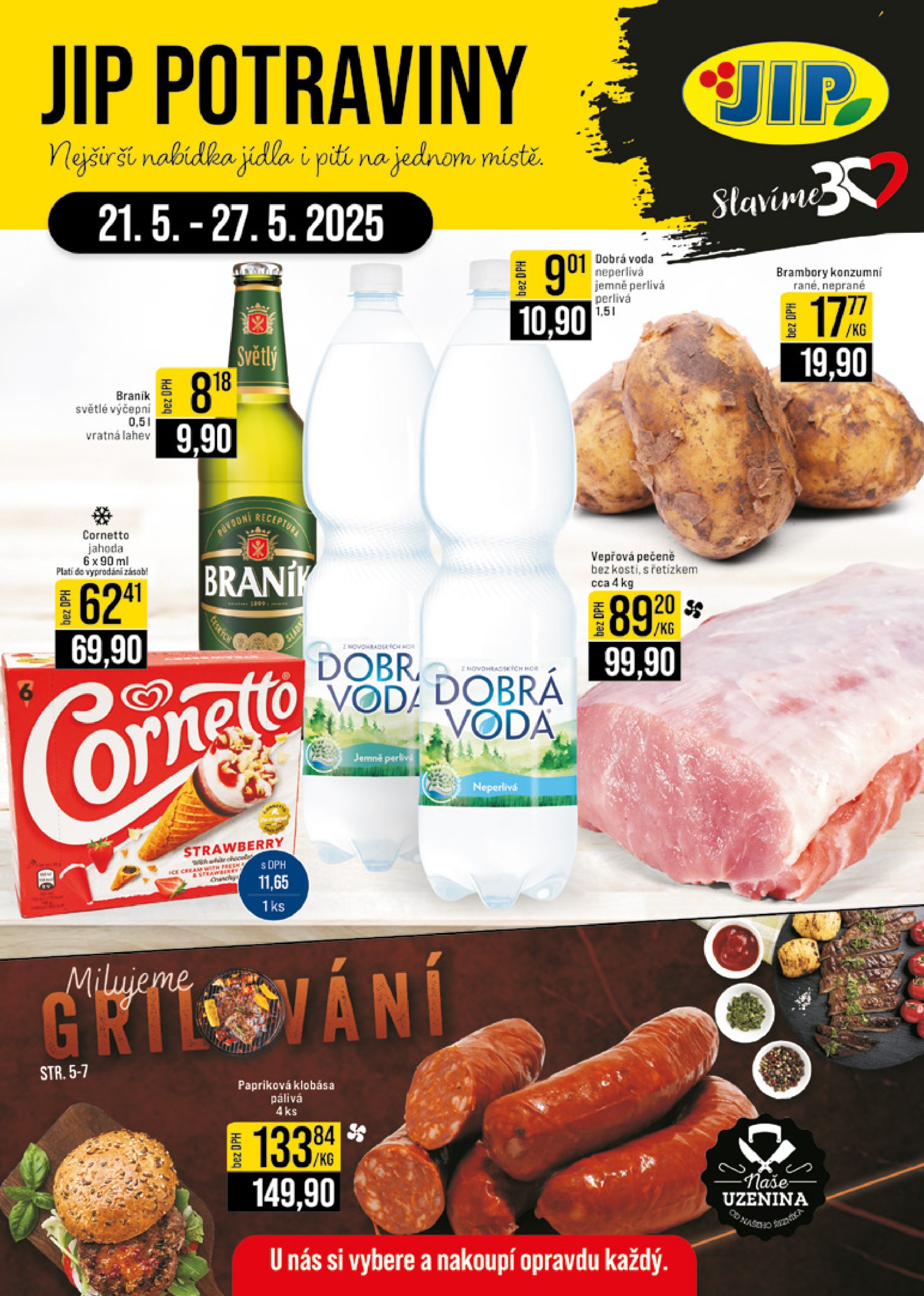 jip - Leták JIP - České Budějovice, Most, Svoboda nad Úpou, Náchod, Sušice od 21.05. do 27.05.