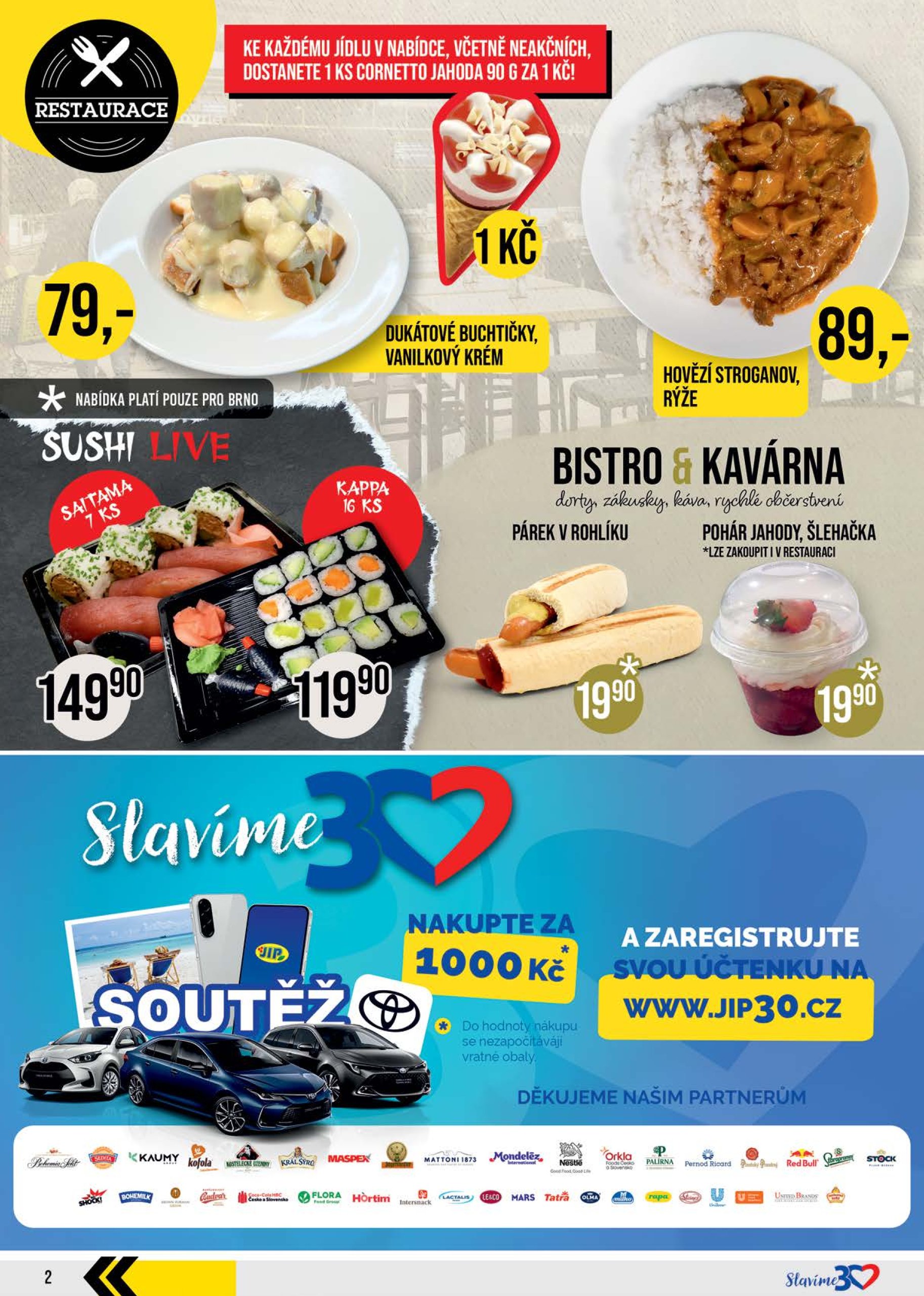 jip - Leták JIP - Brno, Praha - Bořanovice, Ostrava - Hrabová od 18.06. do 24.06. - page: 2