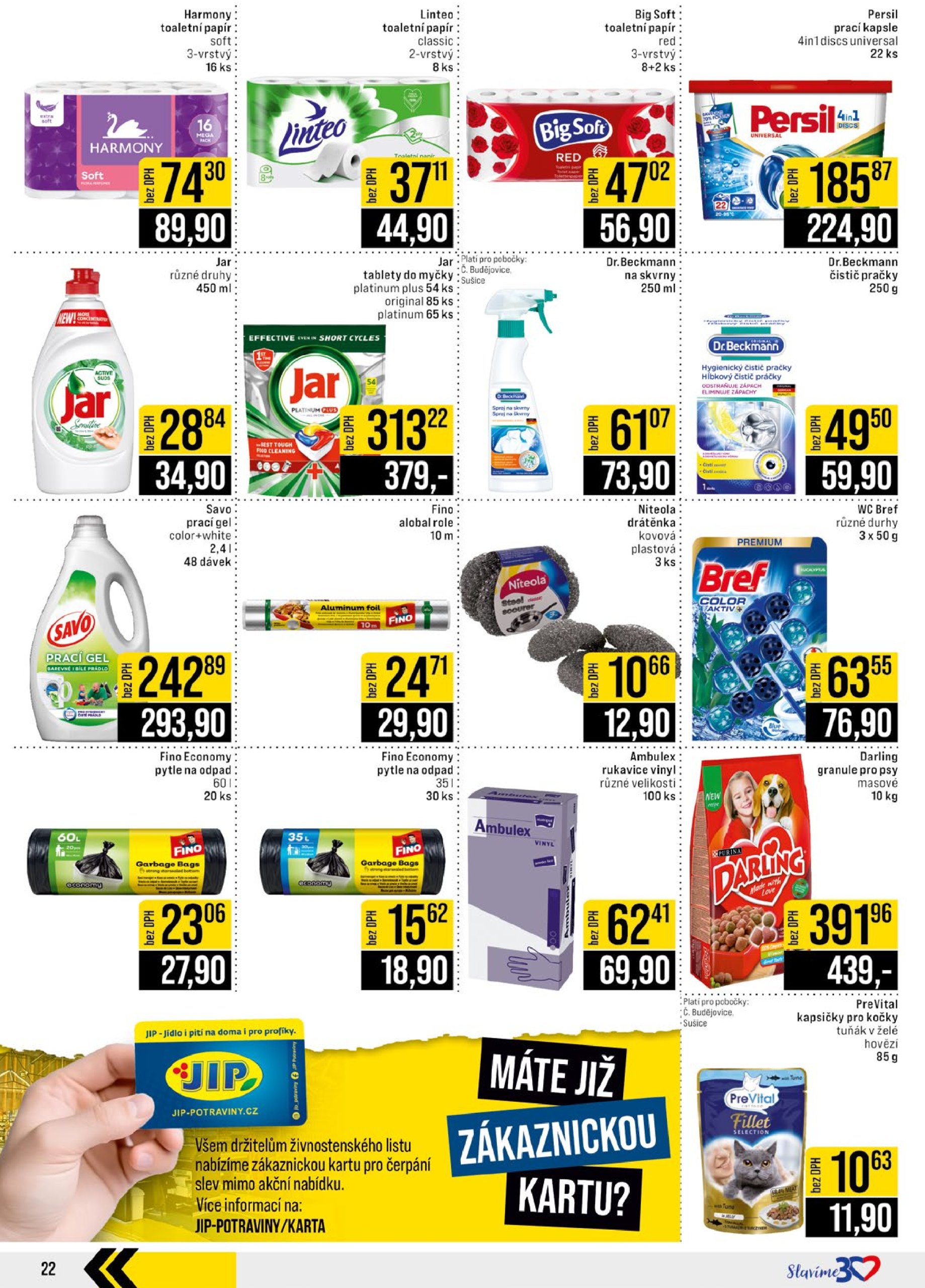 jip - Leták JIP - České Budějovice, Most, Svoboda nad Úpou, Náchod, Sušice od 18.06. do 24.06. - page: 22