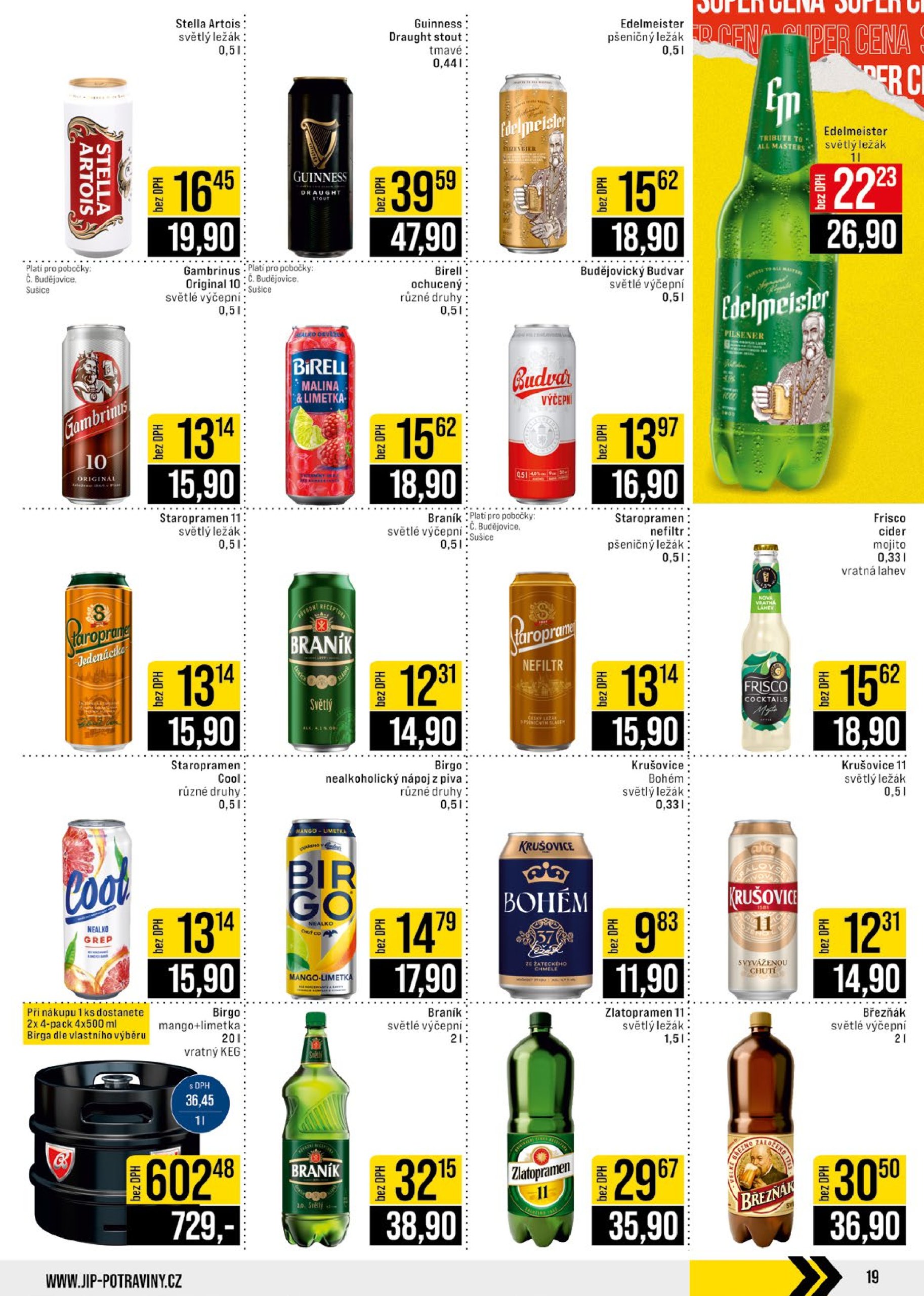 jip - Leták JIP - České Budějovice, Most, Svoboda nad Úpou, Náchod, Sušice od 16.07. do 22.07. - page: 19