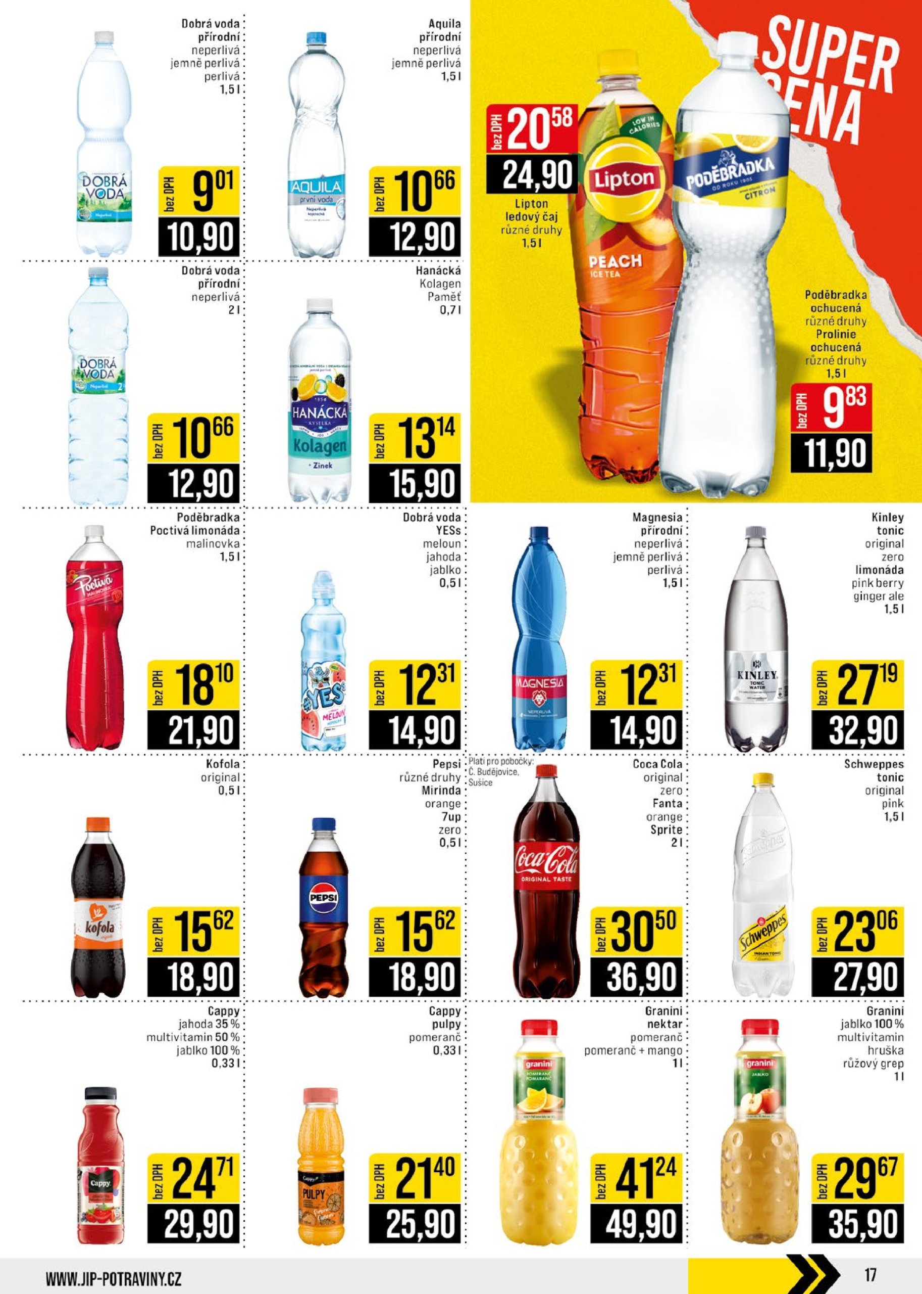 jip - Leták JIP - České Budějovice, Most, Svoboda nad Úpou, Náchod, Sušice od 16.07. do 22.07. - page: 17