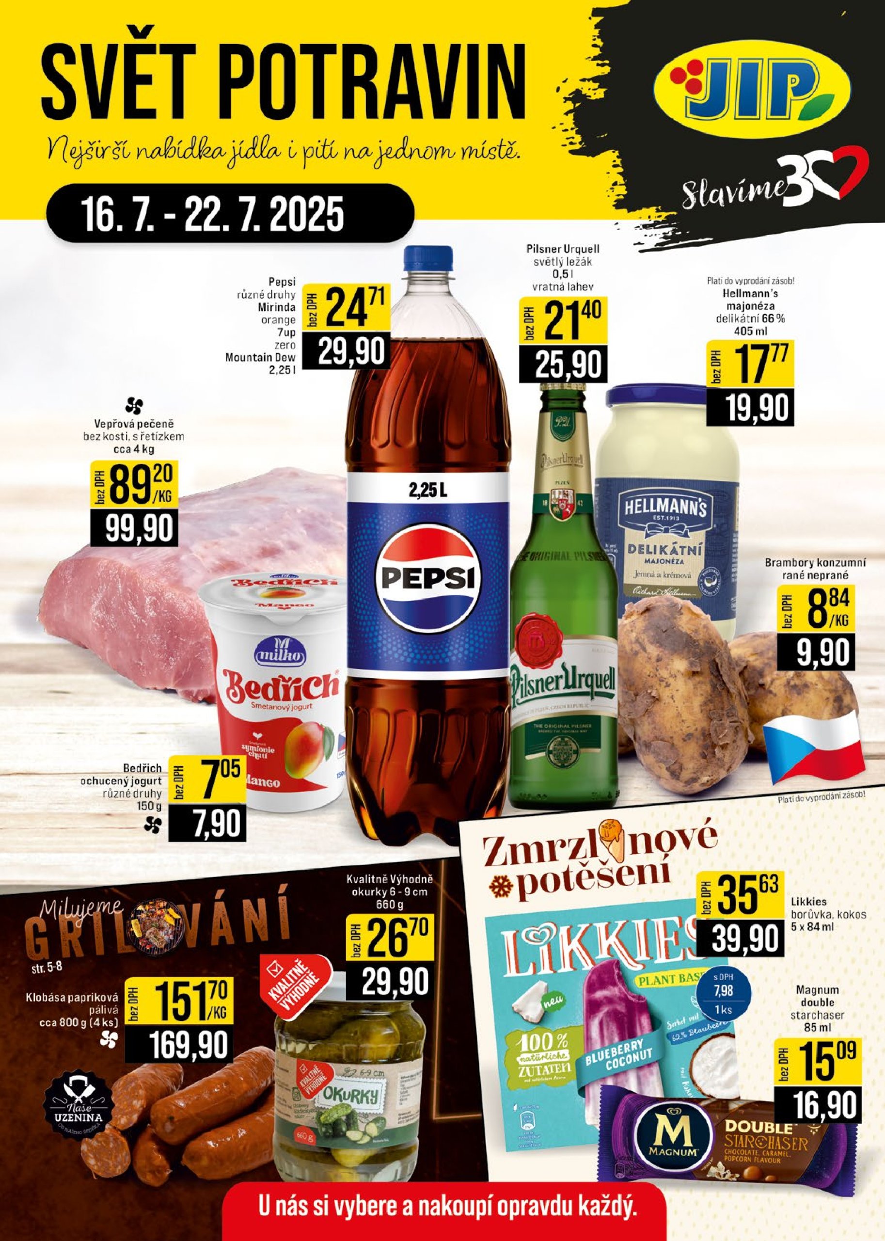 jip - Leták JIP - Jilemnice, Pardubice - Staré Hradiště, Zlín, Olomouc, Karlovy Vary, Polička od 16.07. do 22.07.