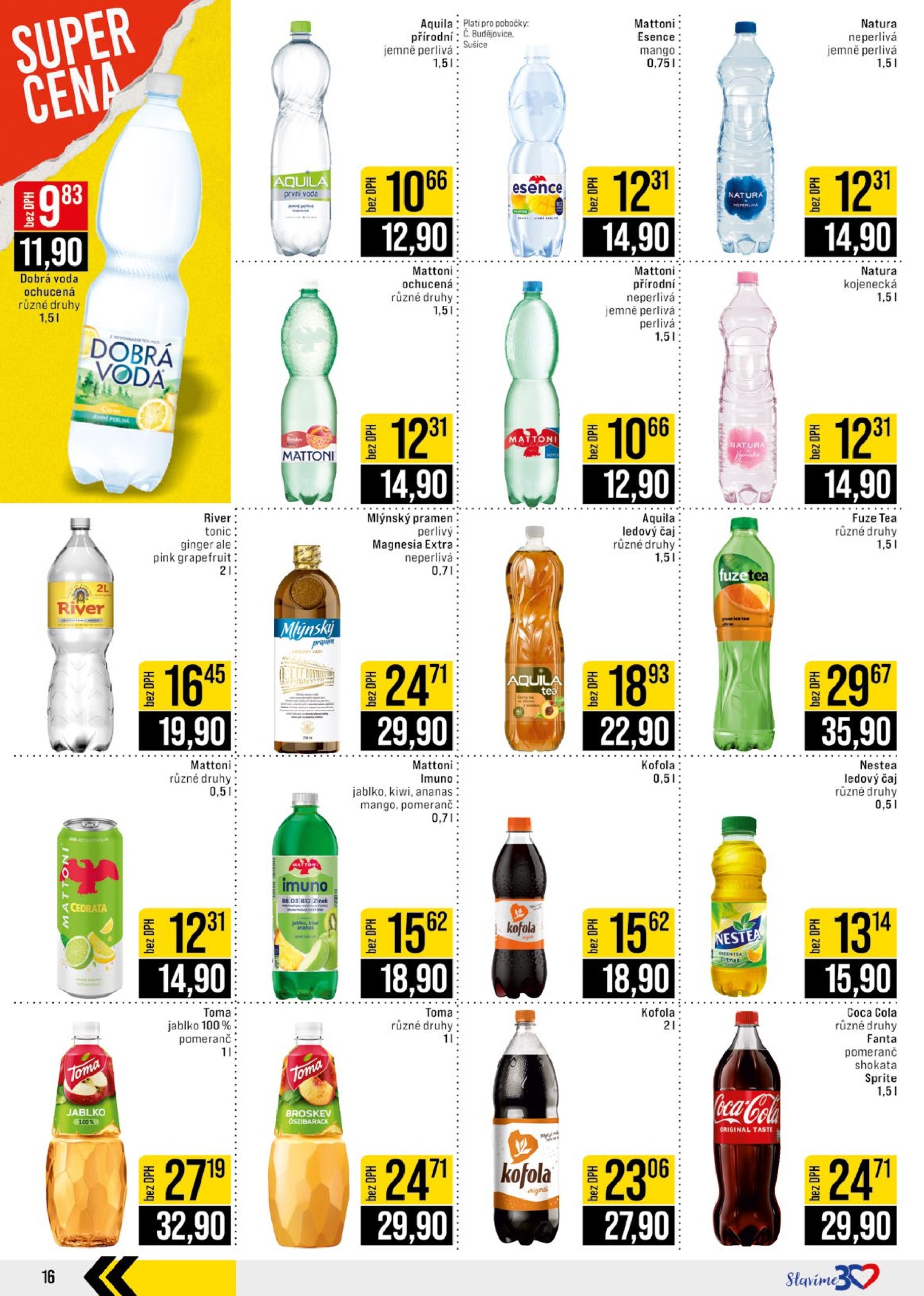 jip - Leták JIP - České Budějovice, Most, Svoboda nad Úpou, Náchod, Sušice od 23.07. do 29.07. - page: 16