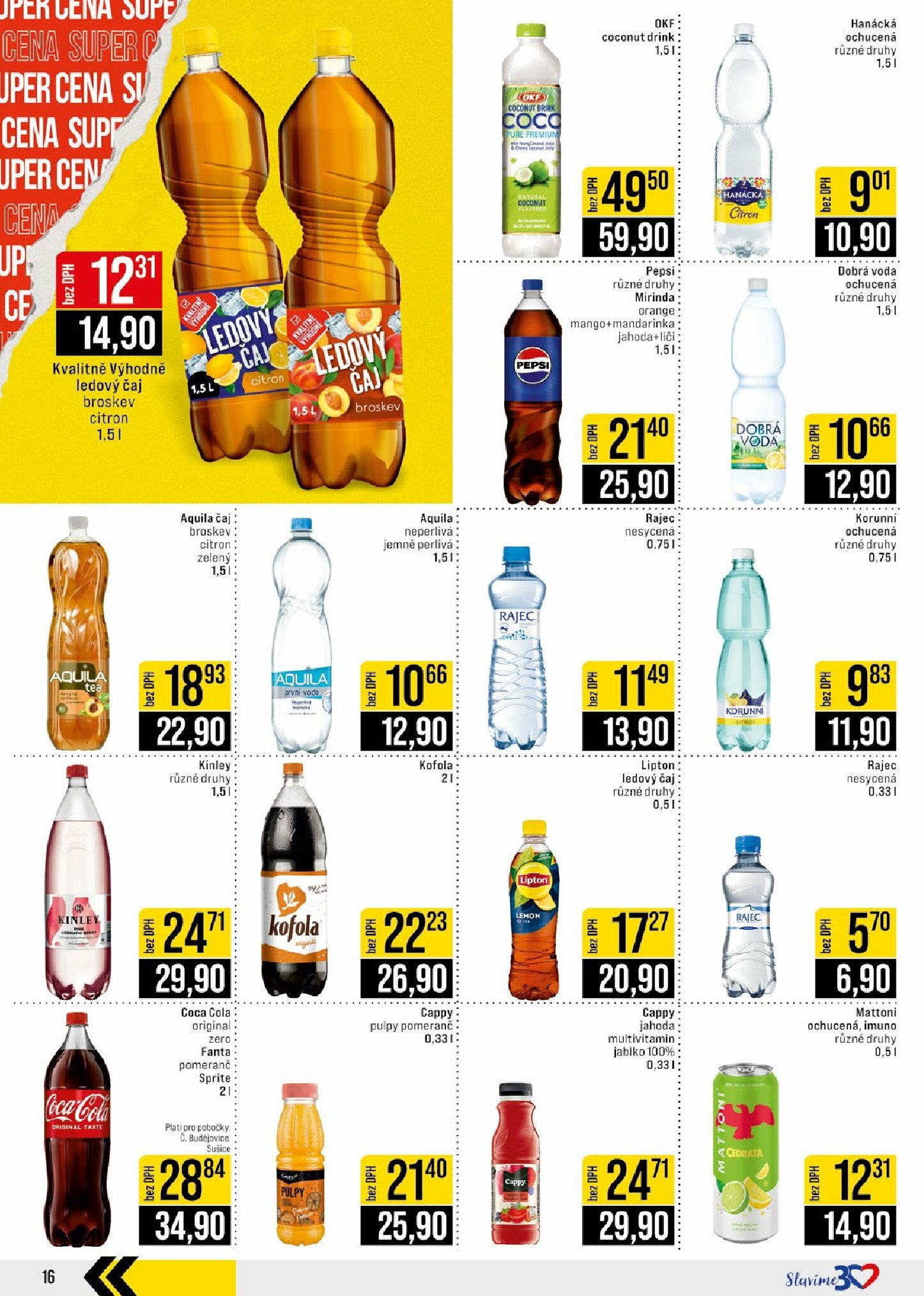 jip - Leták JIP - České Budějovice, Most, Svoboda nad Úpou, Náchod, Sušice od 20.08. do 26.08. - page: 16