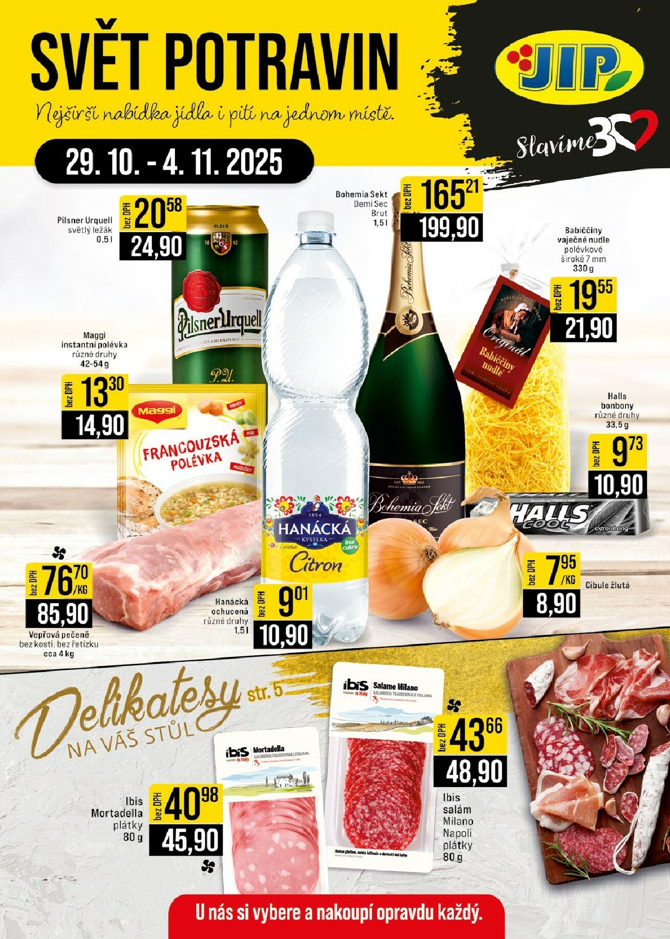 jip - Aktuální leták JIP od 29.10. do 04.11.
