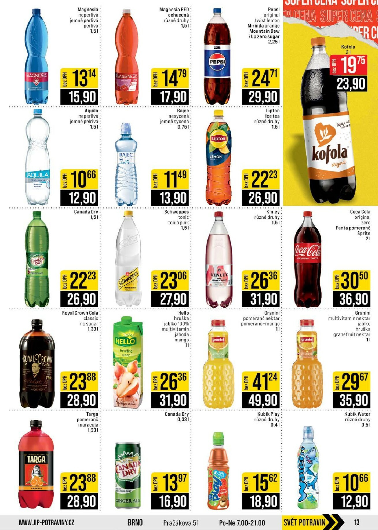 jip - JIP - Brno, Ostrava - Hrabová, Praha - Bořanovice, Jilemnice, Karlovy Vary, Olomouc, Pardubice, Zlín, Polička leták platný od středy 11.02.2026 do úterý 17.02.2026 - page: 13