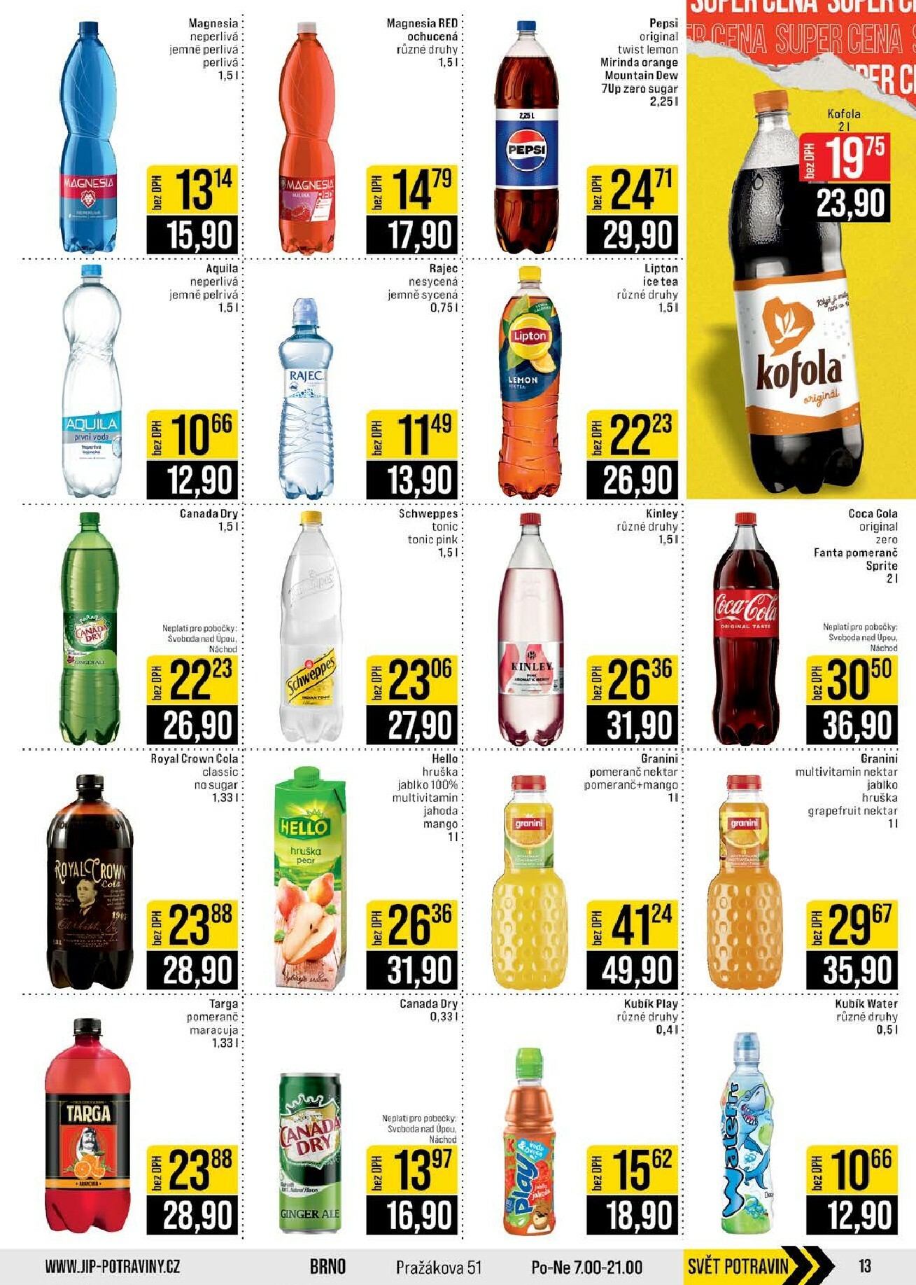 jip - JIP - České Budějovice, Most, Svoboda nad Úpou, Náchod, Sušice leták platný od středy 11.02.2026 do úterý 17.02.2026 - page: 13