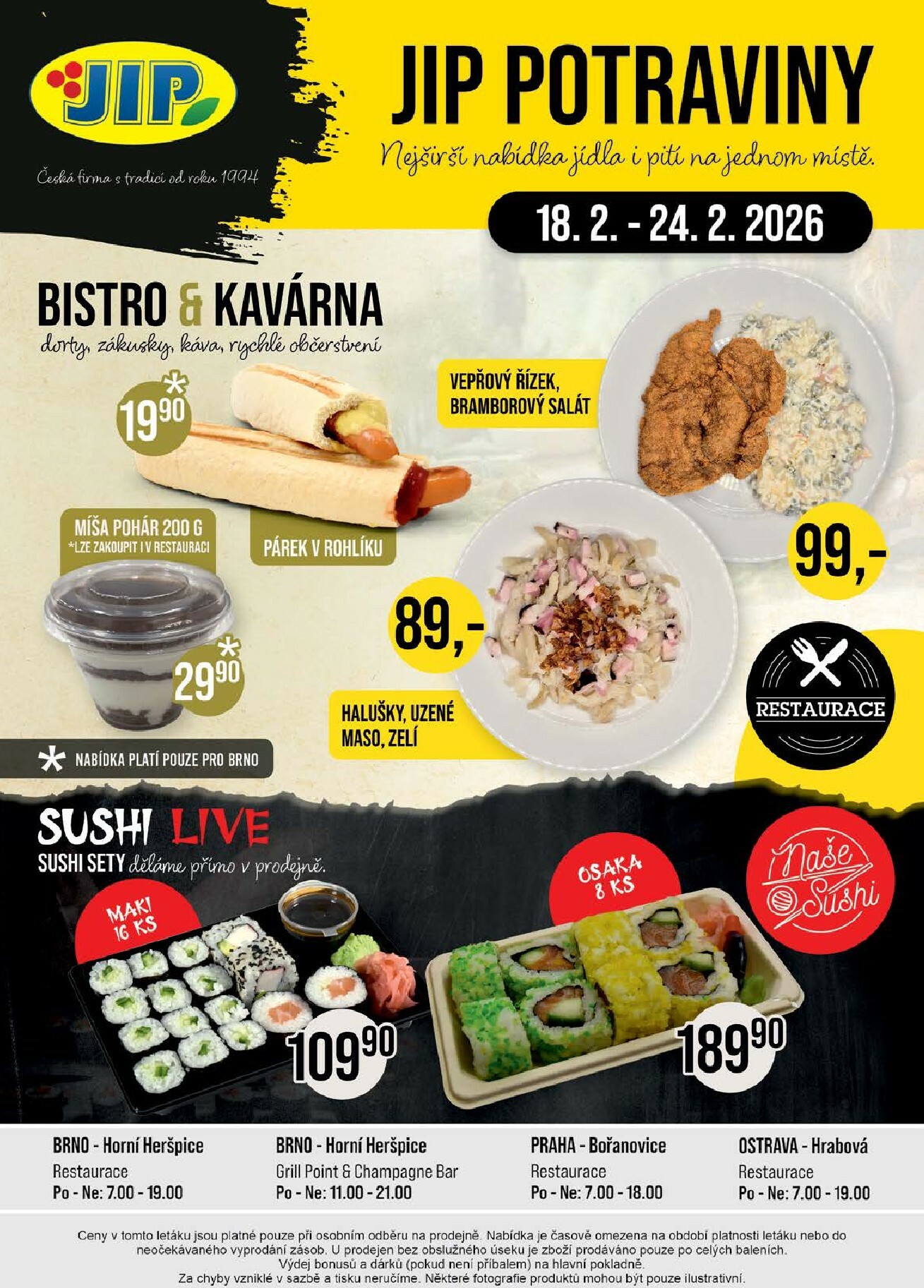 jip - JIP - České Budějovice, Most, Svoboda nad Úpou, Náchod, Sušice leták platný od středy 18.02.2026 do úterý 24.02.2026 - page: 20