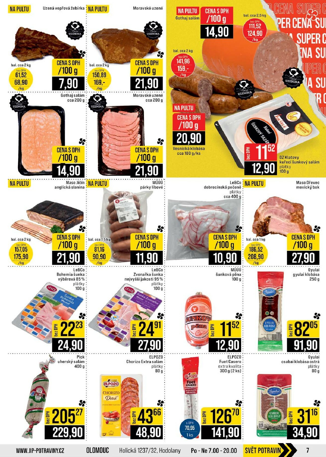 jip - JIP - Brno, Ostrava - Hrabová, Praha - Bořanovice, Jilemnice, Karlovy Vary, Olomouc, Pardubice, Zlín, Polička leták platný od středy 18.02.2026 do úterý 24.02.2026 - page: 7