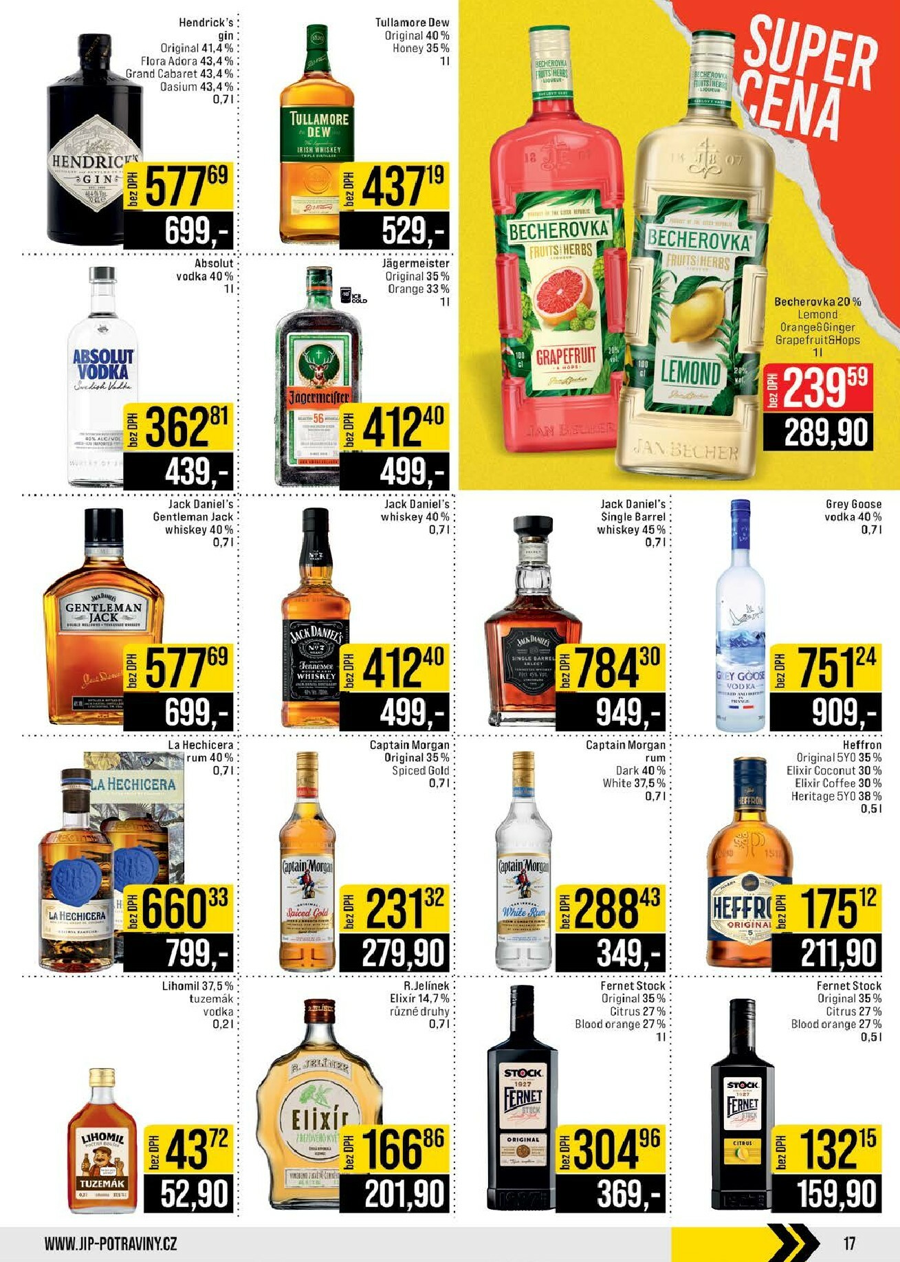 jip - JIP - Brno, Ostrava - Hrabová, Praha - Bořanovice, Jilemnice, Karlovy Vary, Olomouc, Pardubice, Zlín, Polička leták platný od středy 18.02.2026 do úterý 24.02.2026 - page: 17
