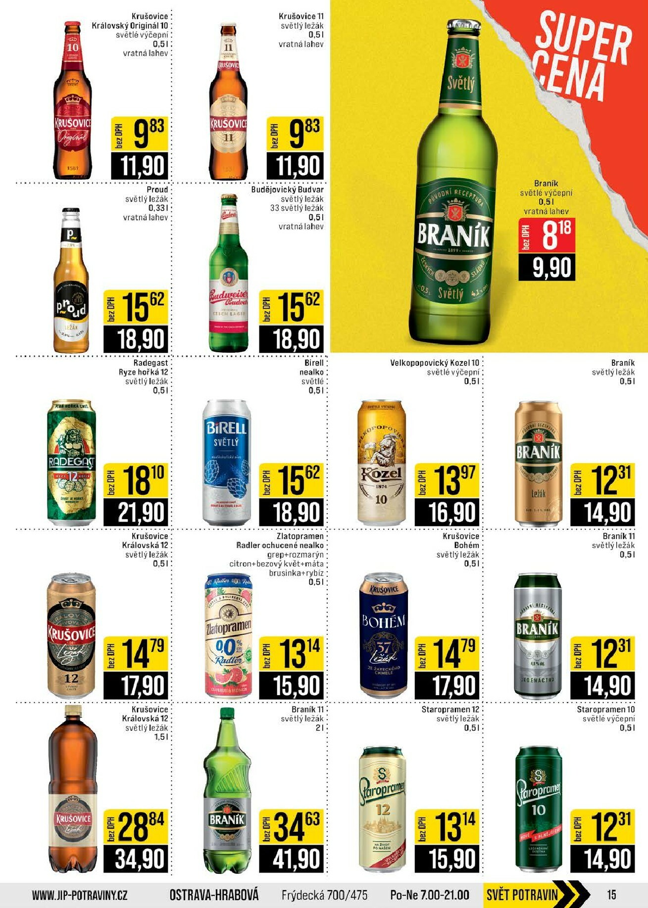 jip - JIP - Brno, Ostrava - Hrabová, Praha - Bořanovice, Jilemnice, Karlovy Vary, Olomouc, Pardubice, Zlín, Polička leták platný od středy 18.02.2026 do úterý 24.02.2026 - page: 15