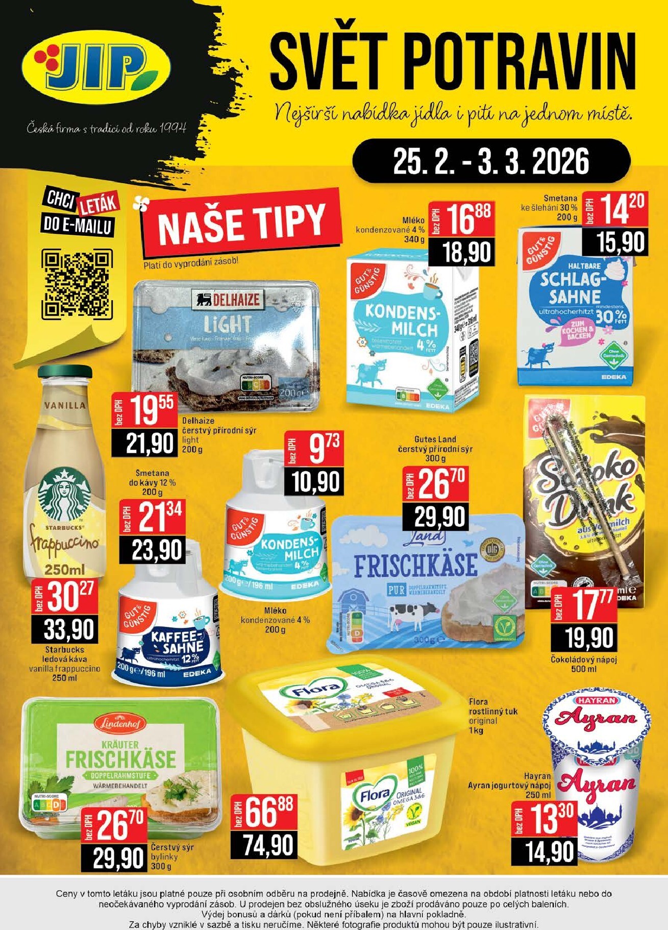 jip - JIP - Brno, Ostrava - Hrabová, Praha - Bořanovice, Jilemnice, Karlovy Vary, Olomouc, Pardubice, Zlín, Polička leták platný od středy 25.02.2026 do úterý 03.03.2026 - page: 24