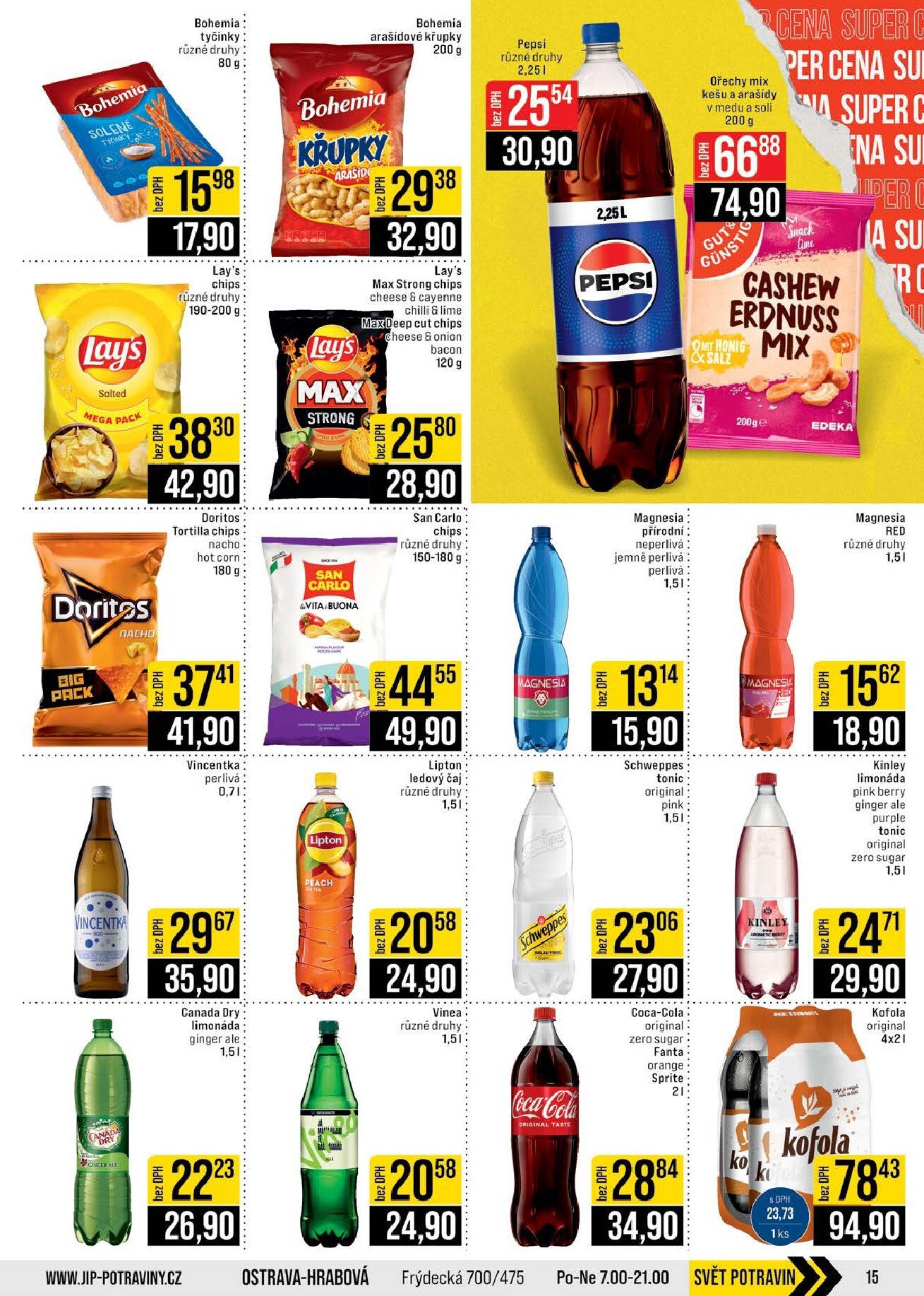jip - JIP - Brno, Ostrava - Hrabová, Praha - Bořanovice, Jilemnice, Karlovy Vary, Olomouc, Pardubice, Zlín, Polička leták platný od středy 25.02.2026 do úterý 03.03.2026 - page: 15
