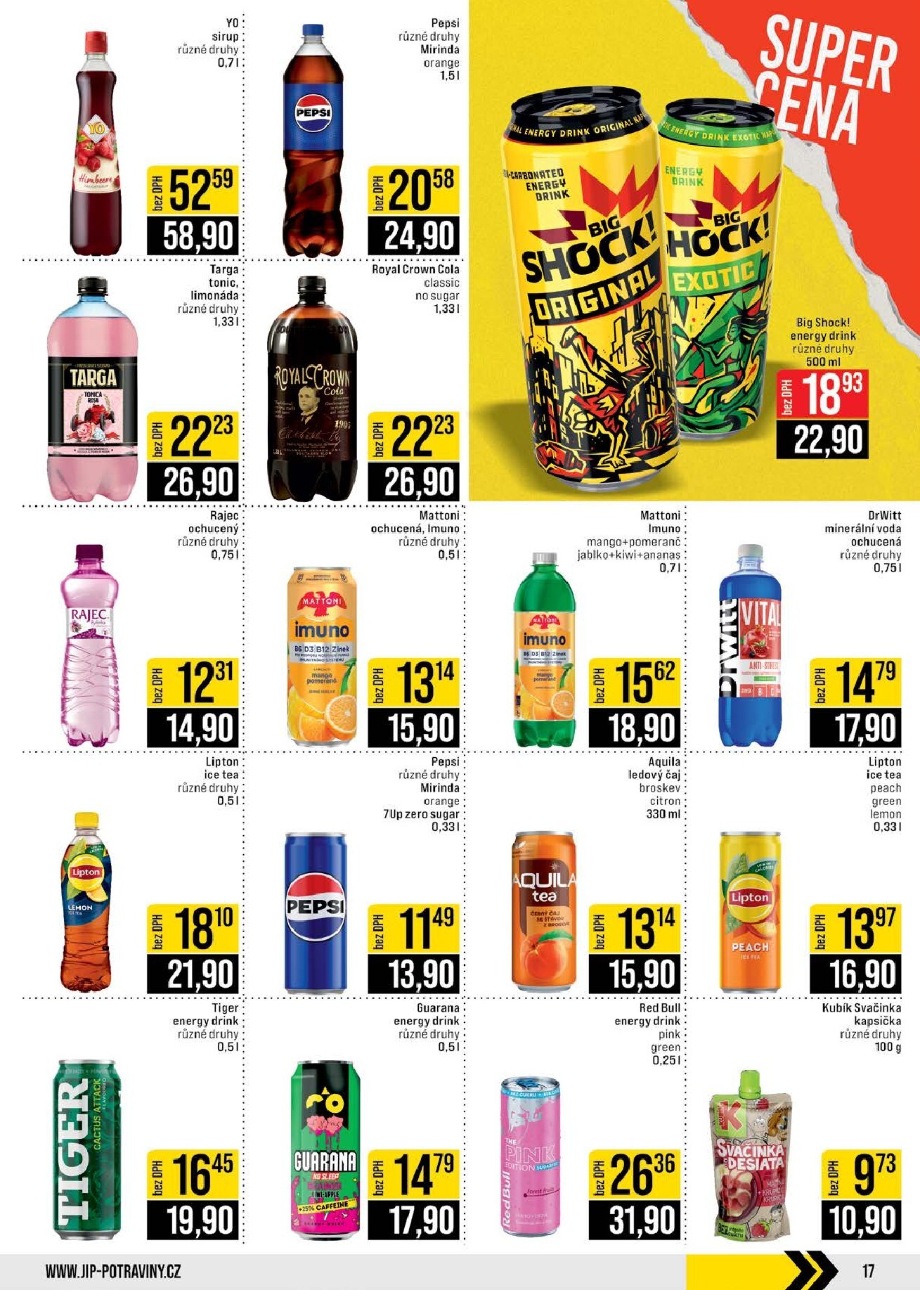 jip - JIP - Brno, Ostrava - Hrabová, Praha - Bořanovice, Jilemnice, Karlovy Vary, Olomouc, Pardubice, Zlín, Polička leták platný od středy 04.03.2026 do úterý 10.03.2026 - page: 17