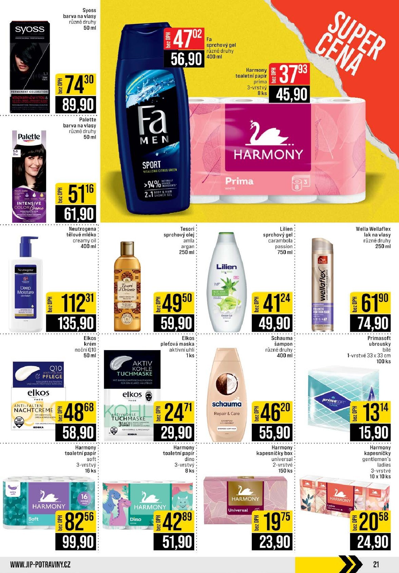 jip - JIP - Brno, Ostrava - Hrabová, Praha - Bořanovice, Jilemnice, Karlovy Vary, Olomouc, Pardubice, Zlín, Polička leták platný od středy 04.03.2026 do úterý 10.03.2026 - page: 21